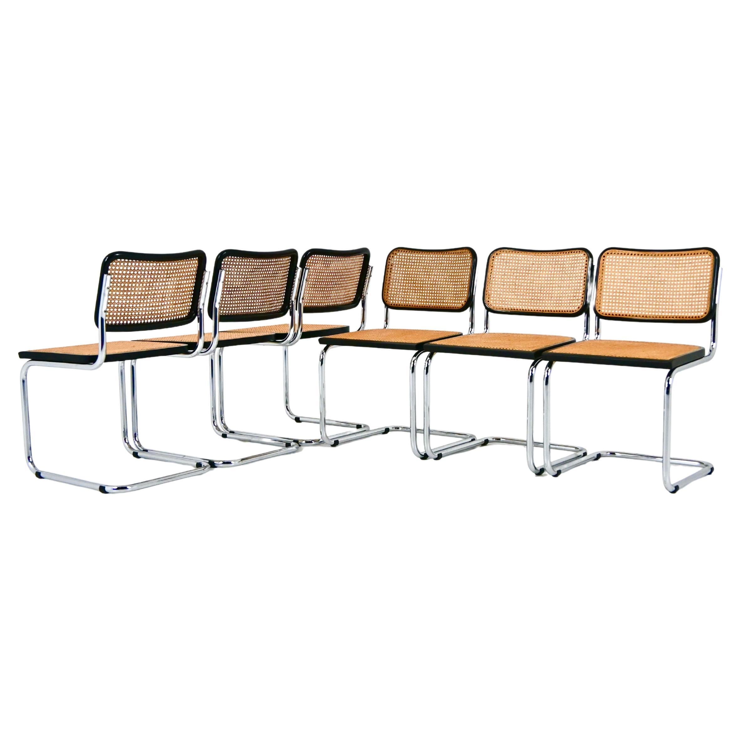 Dining Chairs Style B32 by Marcel Breuer, Set of 6