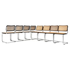 Retro Dining Chairs Style B32 by Marcel Breuer Set of 8
