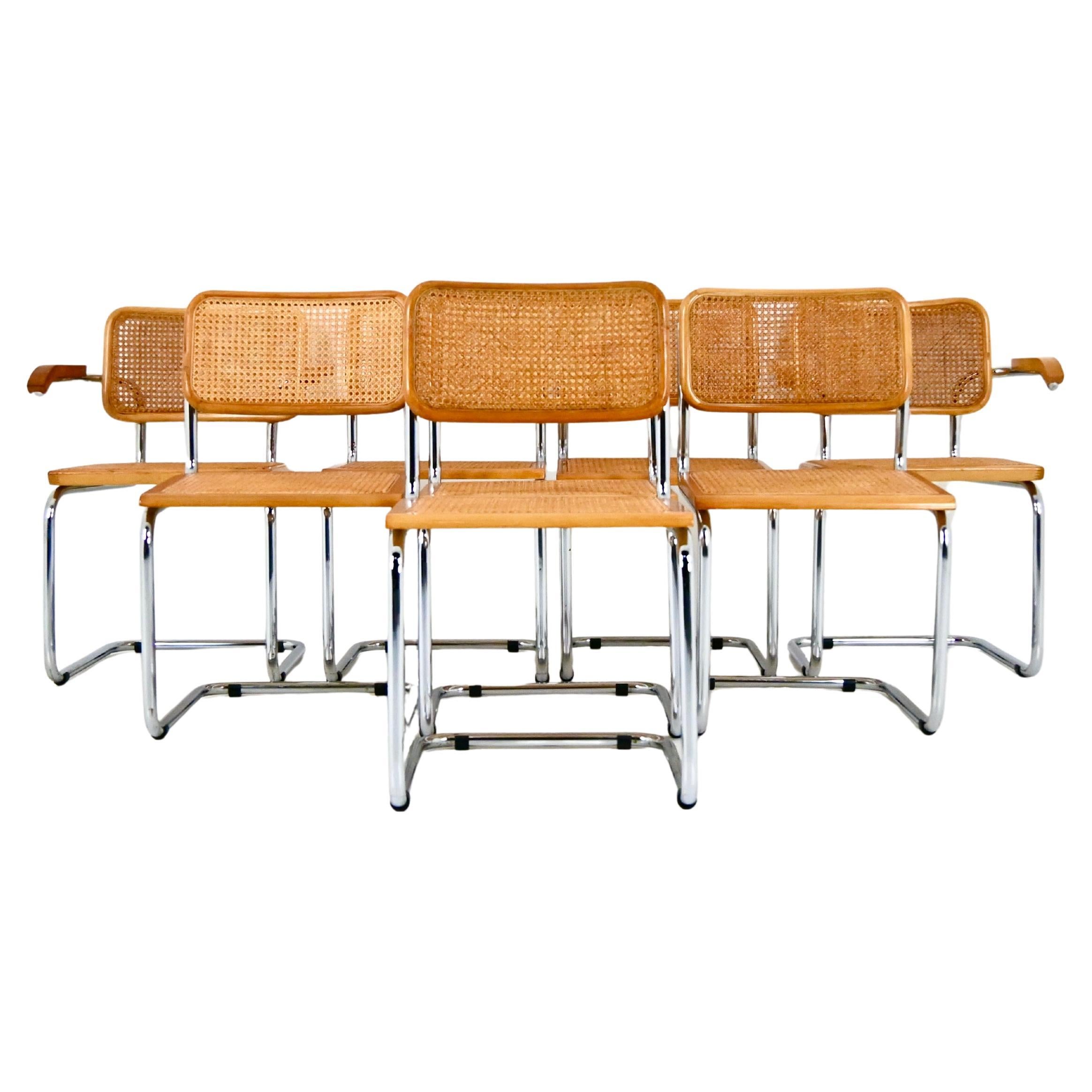 Dining Chairs Style B32 by Marcel Breuer Set of 8