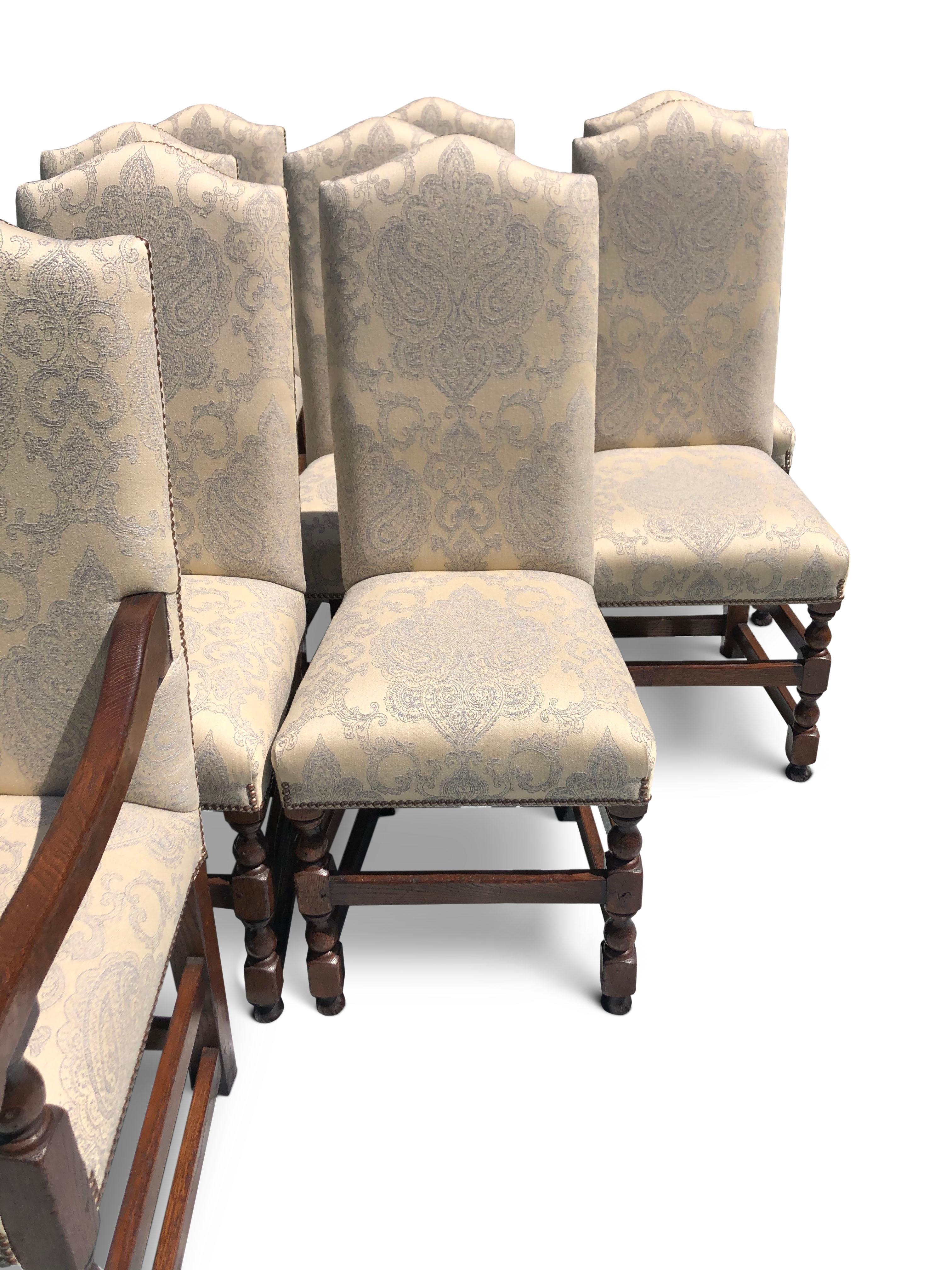 fabric dining chairs