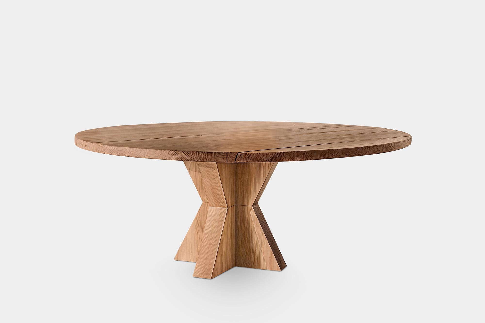 Dining Delight, tables de salle à manger Socle en bois massif par NONO No30
--

Voici la 