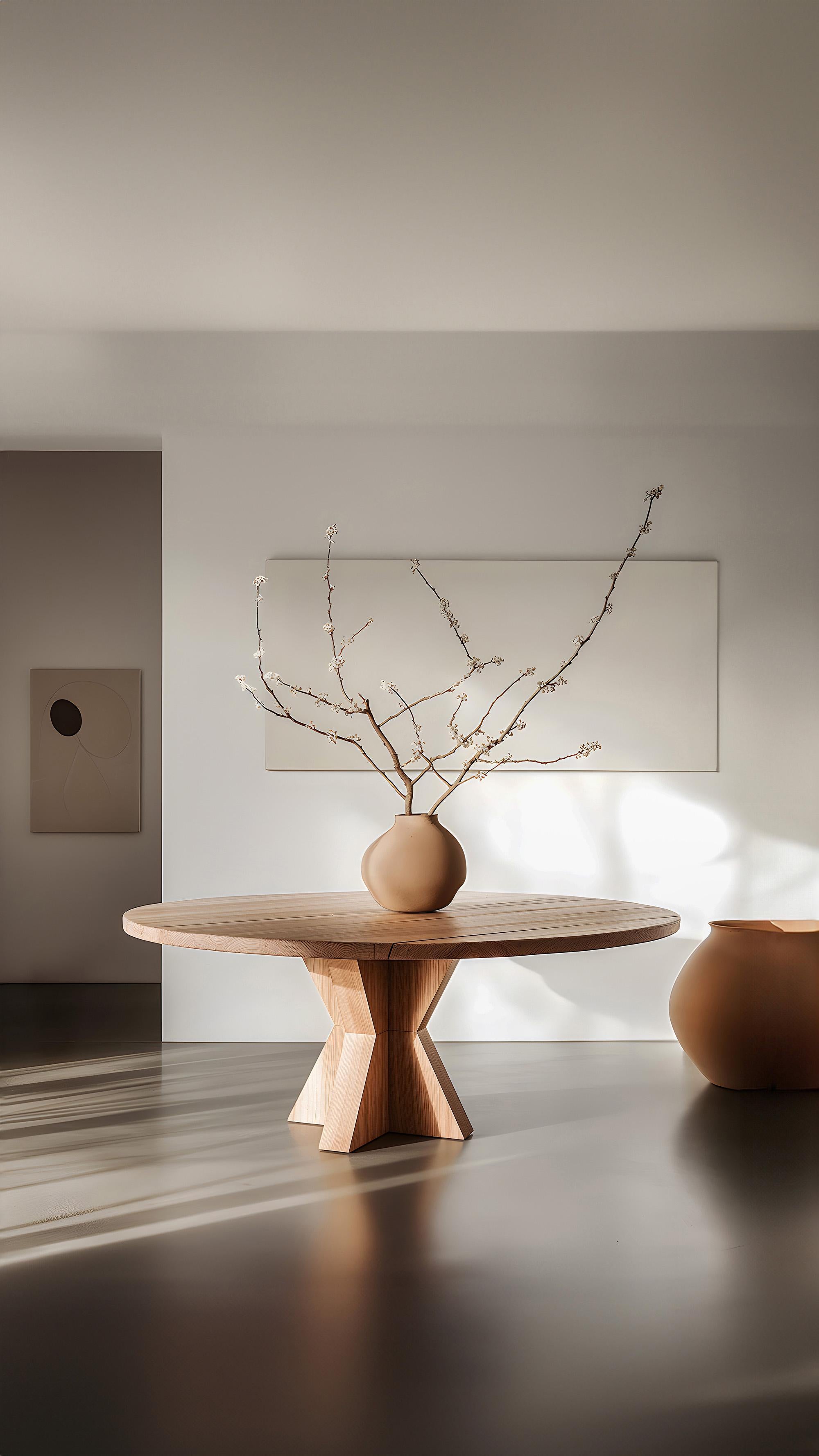 Mexicain Dining Delight, tables de salle à manger Socle en bois massif par NONO No30 en vente