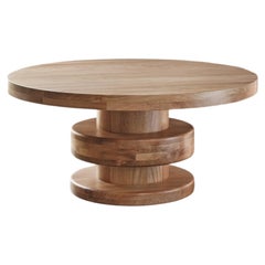 Dining Elegance No06, Socle Dining Room Tables, Rosa Morada Wood by NONO