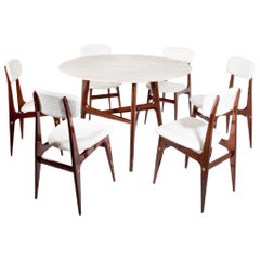 Dining Group, Attributed to Ico Parisi, Italy, Mid-20th Century