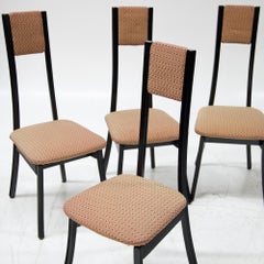 Juego de seis sillas de comedor de Angelo Mangiarotti, Italia Años 70