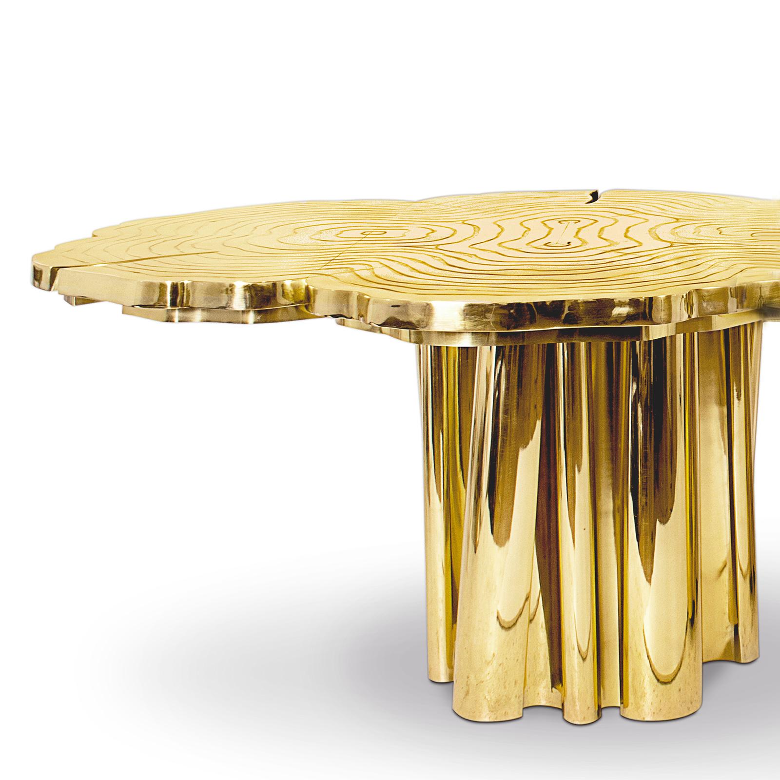 gold dining table