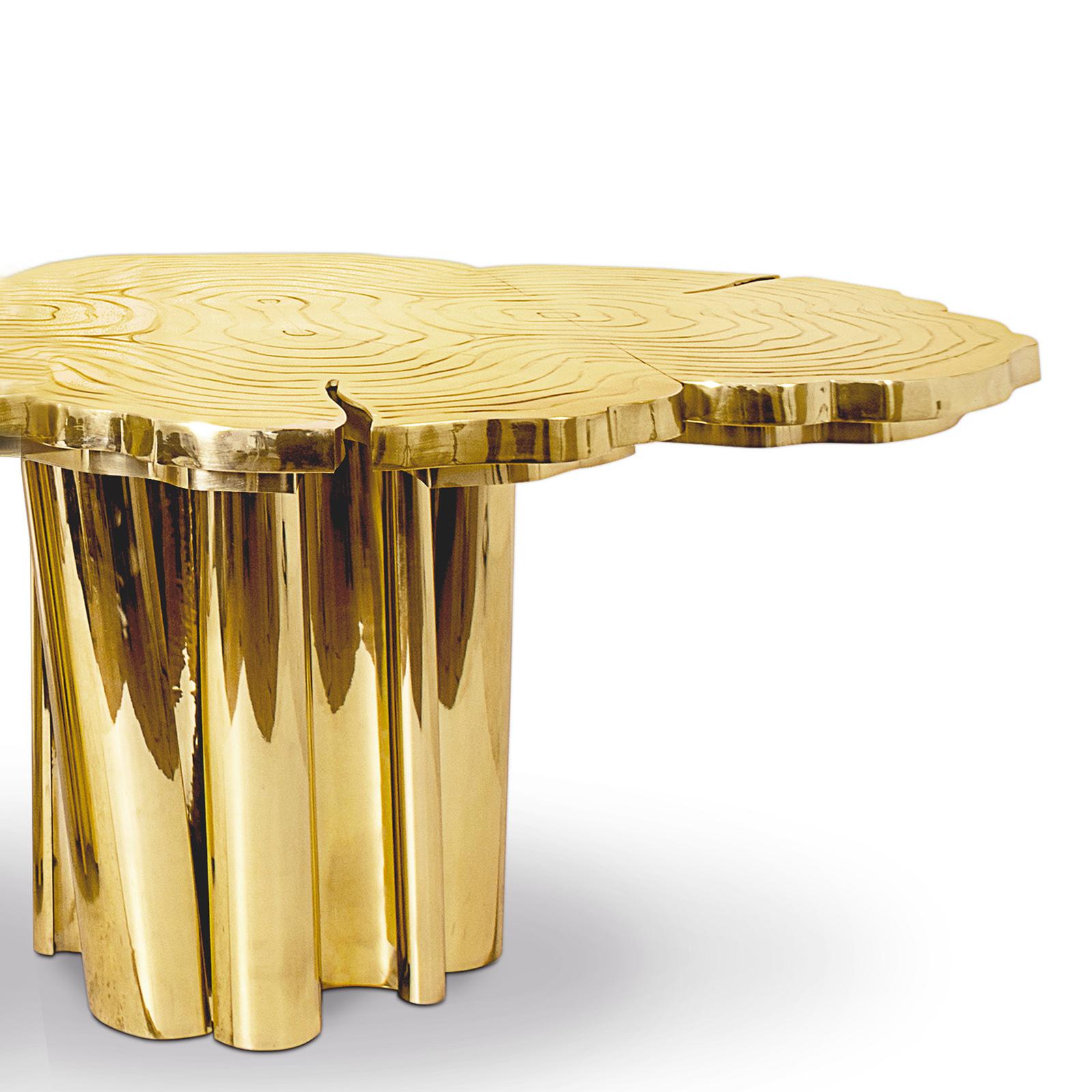 gold dining table