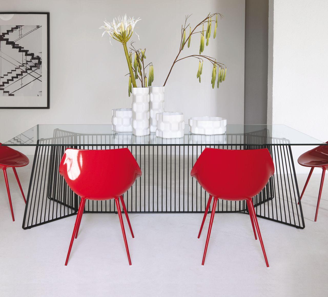 Dining or Conference Table Marble Carrara Top Black Steel Structure by Driade 1