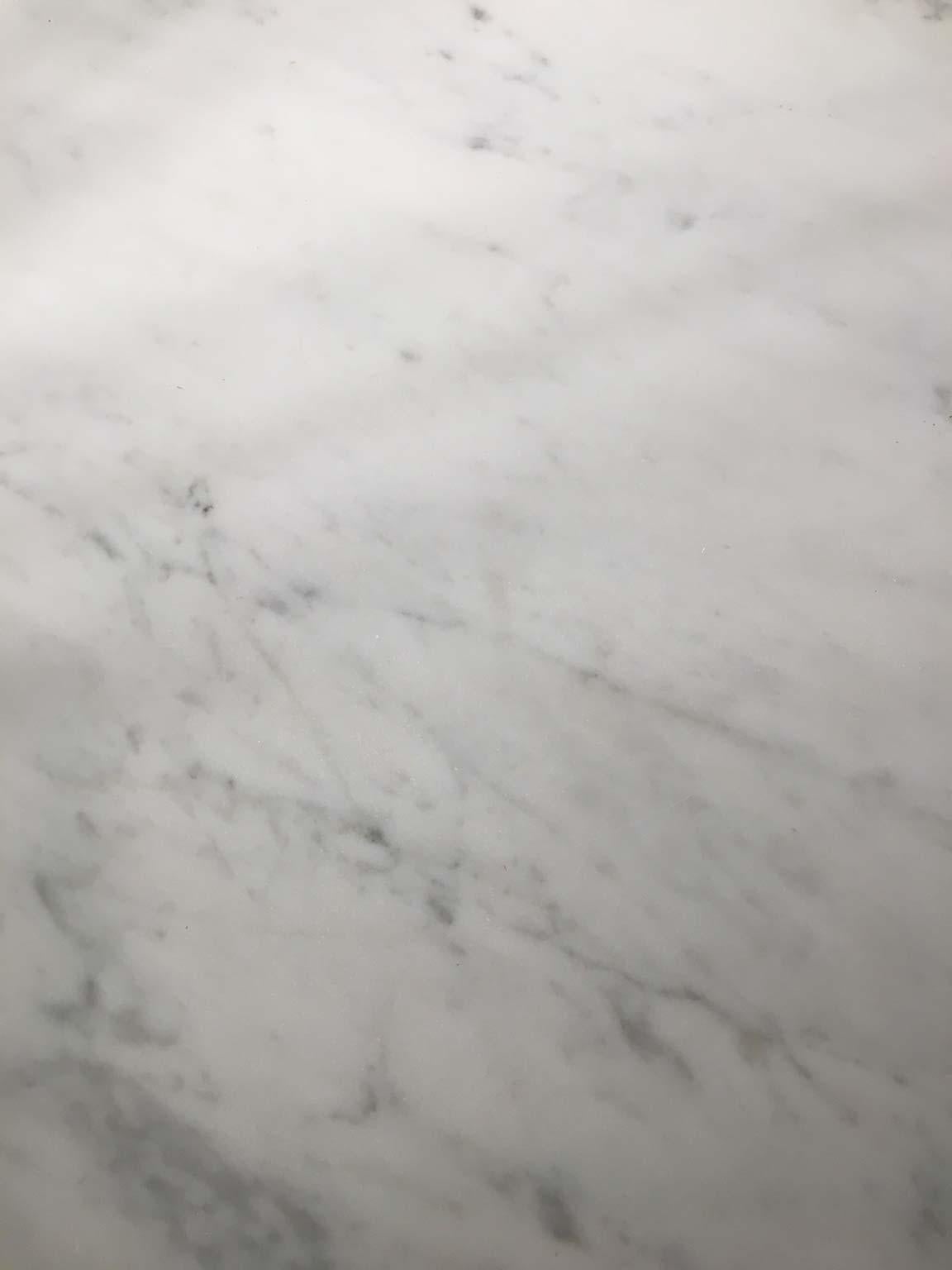 Contemporary Dining or Conference Table Marble Carrara Top Black Steel Structure by Driade
