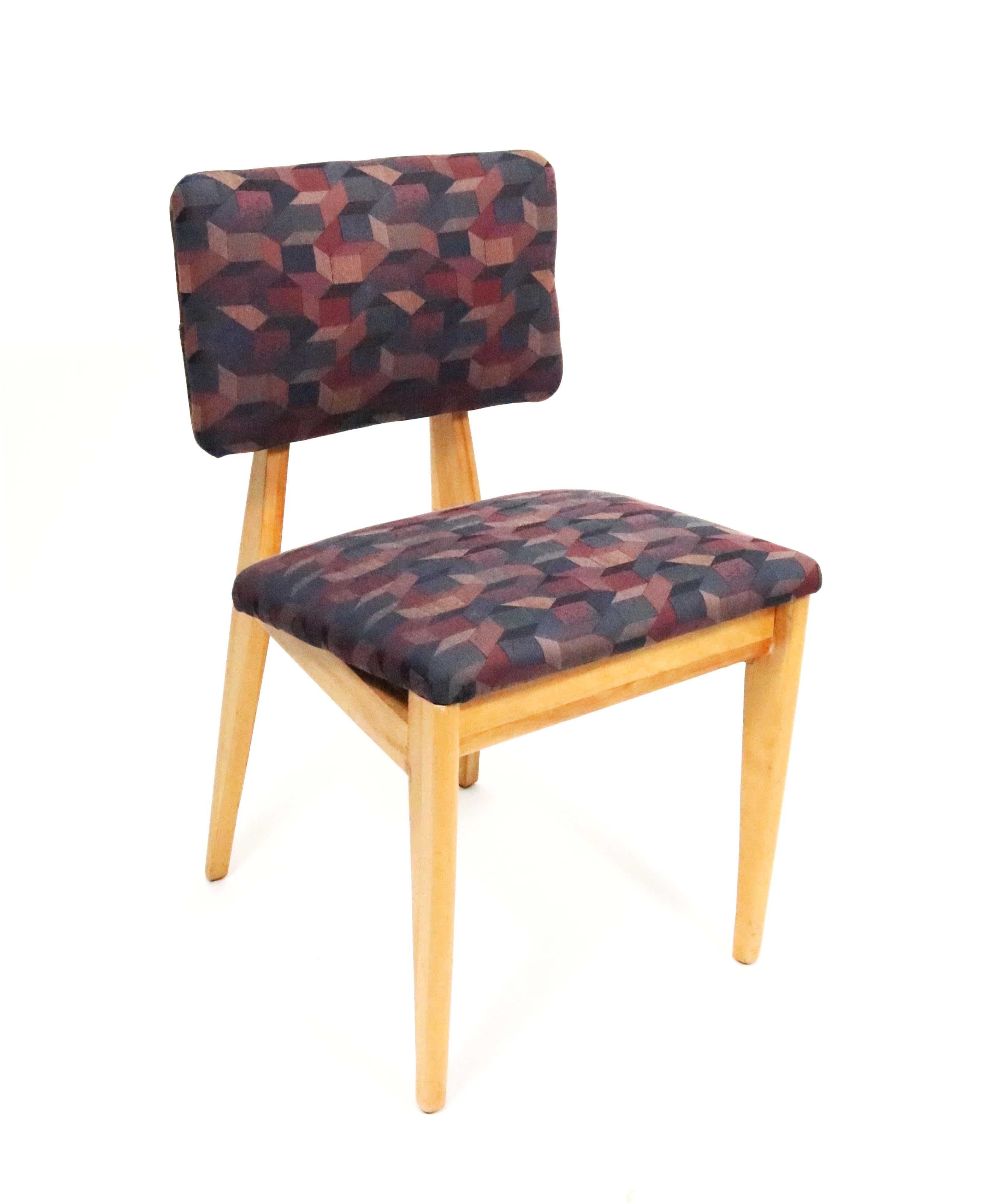 A rare birch dining or desk chair by Ernest Farmer of George Nelson and Associates for Herman Miller.

Professional reupholstery available at pass-through cost.