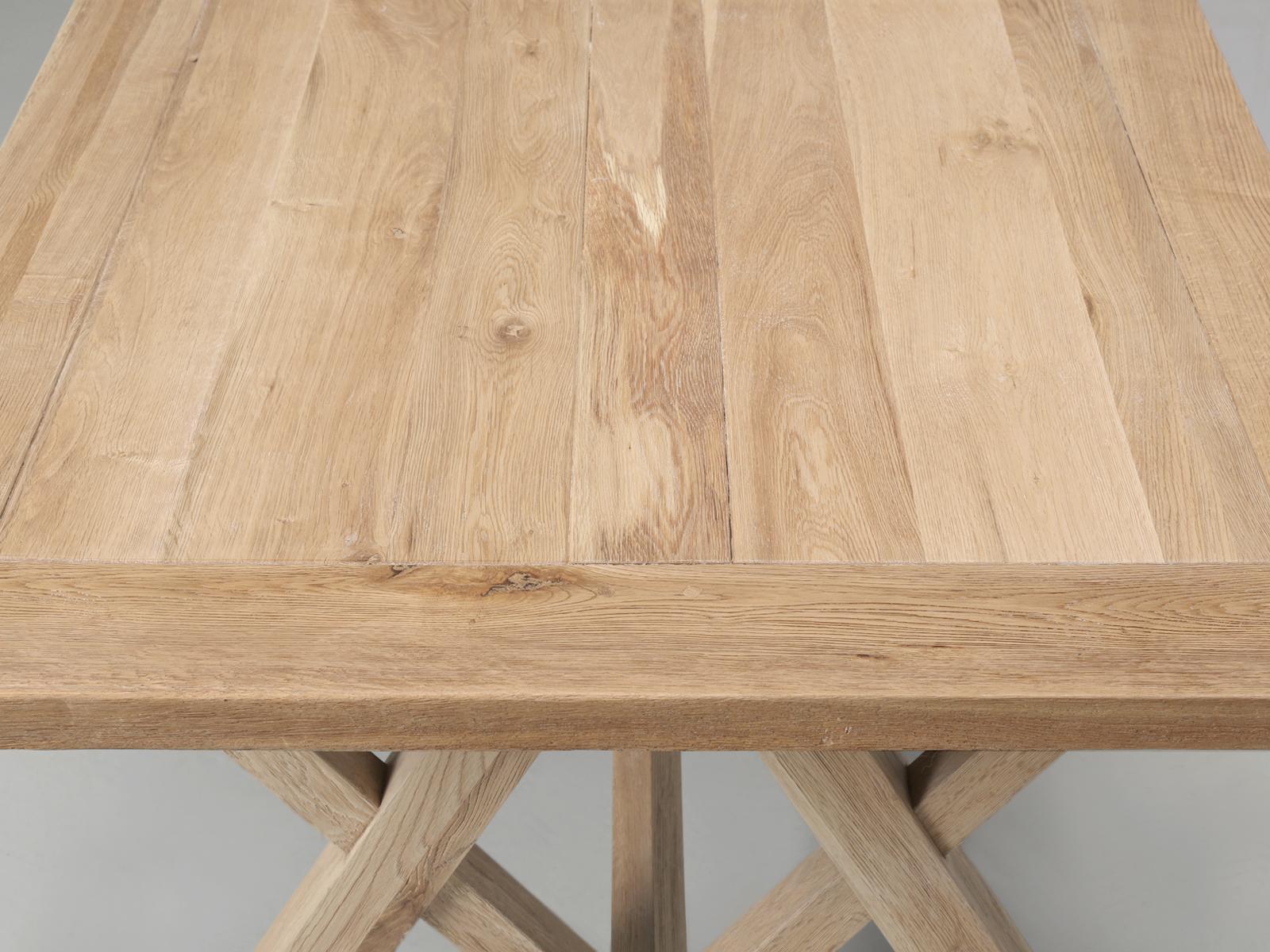 Dining Table or Kitchen Table Made of California White Oak Imported From England For Sale 1