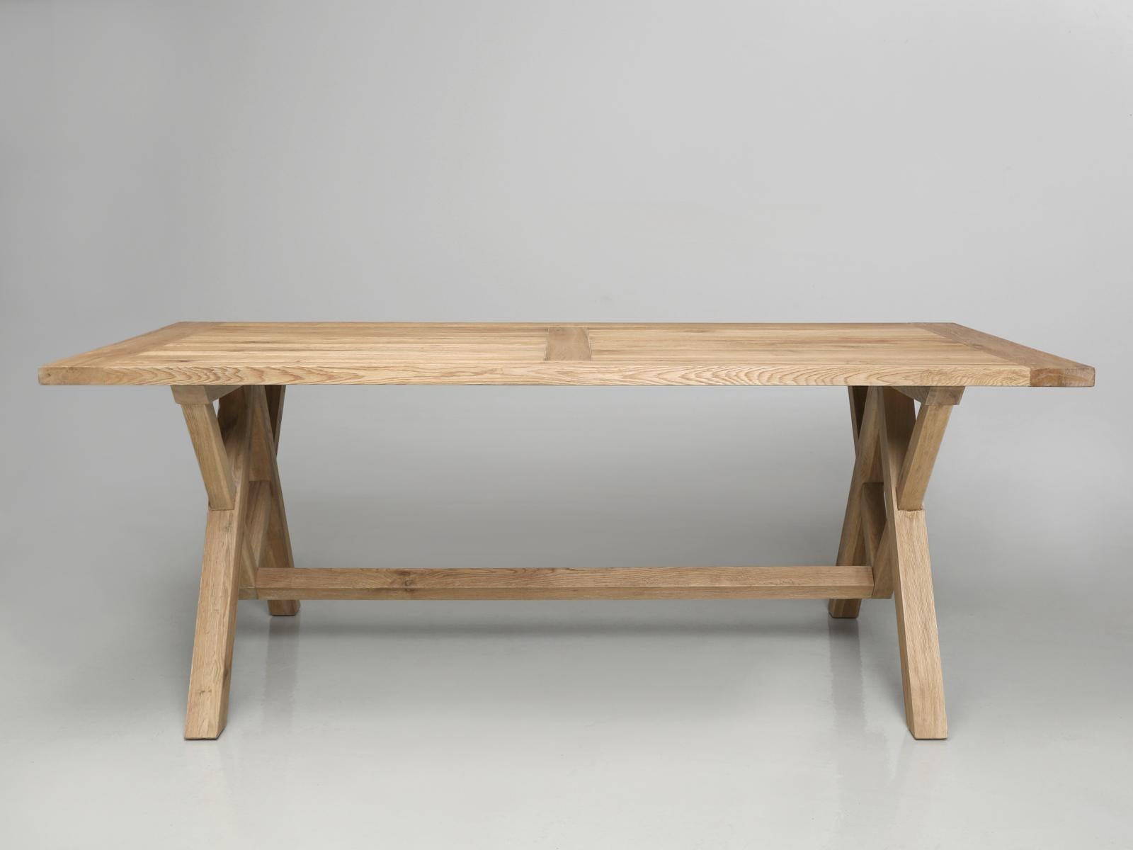 We purchased this table in England many years ago and in cleaning out our warehouse recently, we found a few new in the box that had been hidden for a couple of decades? They were made in Asia we believe from imported California white oak and are