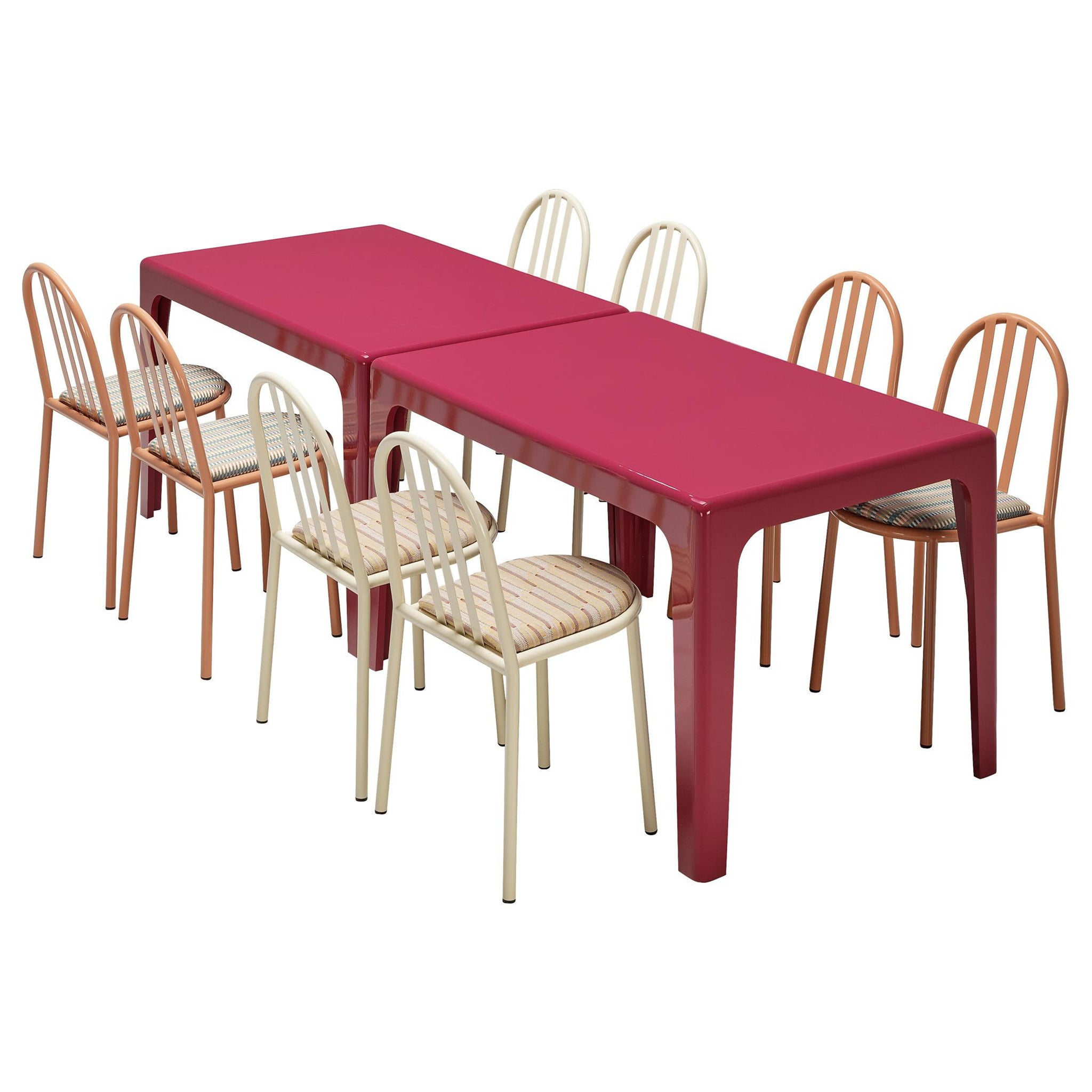 Dining or Patio Set with Horn Collection and Robert Mallet-Stevens For Sale