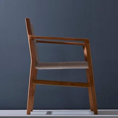 Silla de comedor de madera maciza, diseño brasileño contemporáneo