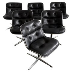 Sedie da sala da pranzo di Charles Pollock per Knoll International 1960s