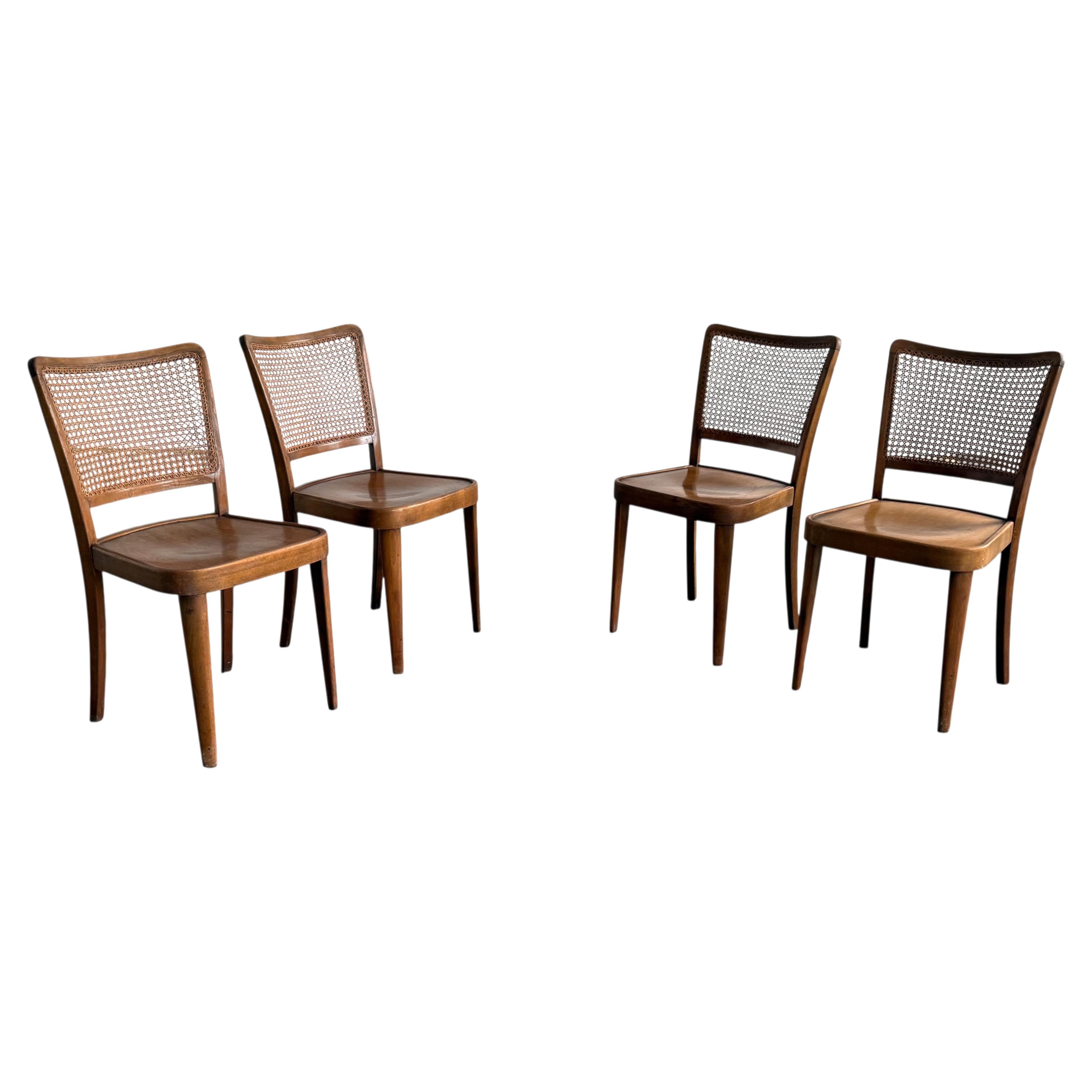 Chaises de salle à manger conçues par Josef Hoffmann pour Thonet, Autriche, années 1930 en vente