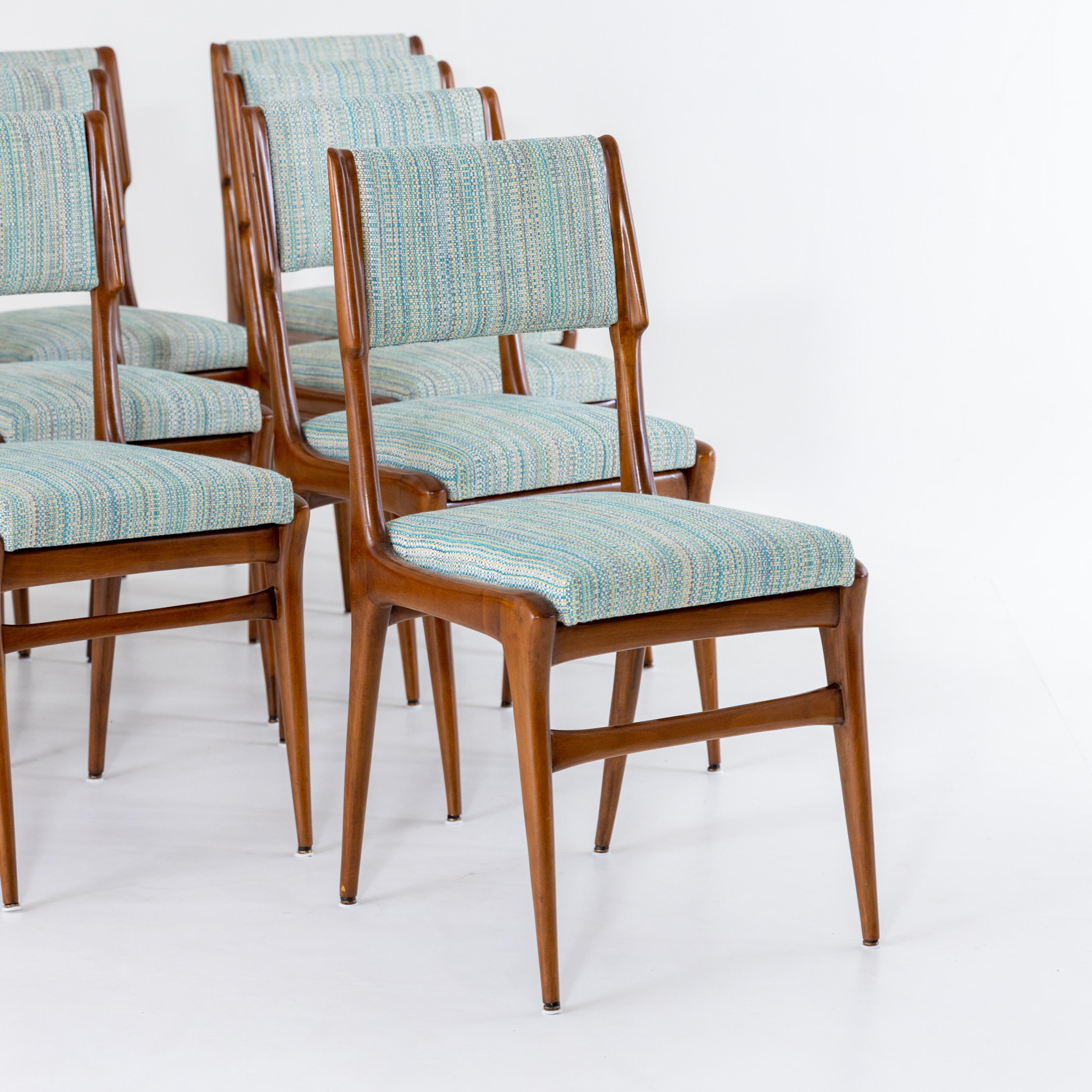 Wood Dining Room Chairs, Italy Mid-20th Century