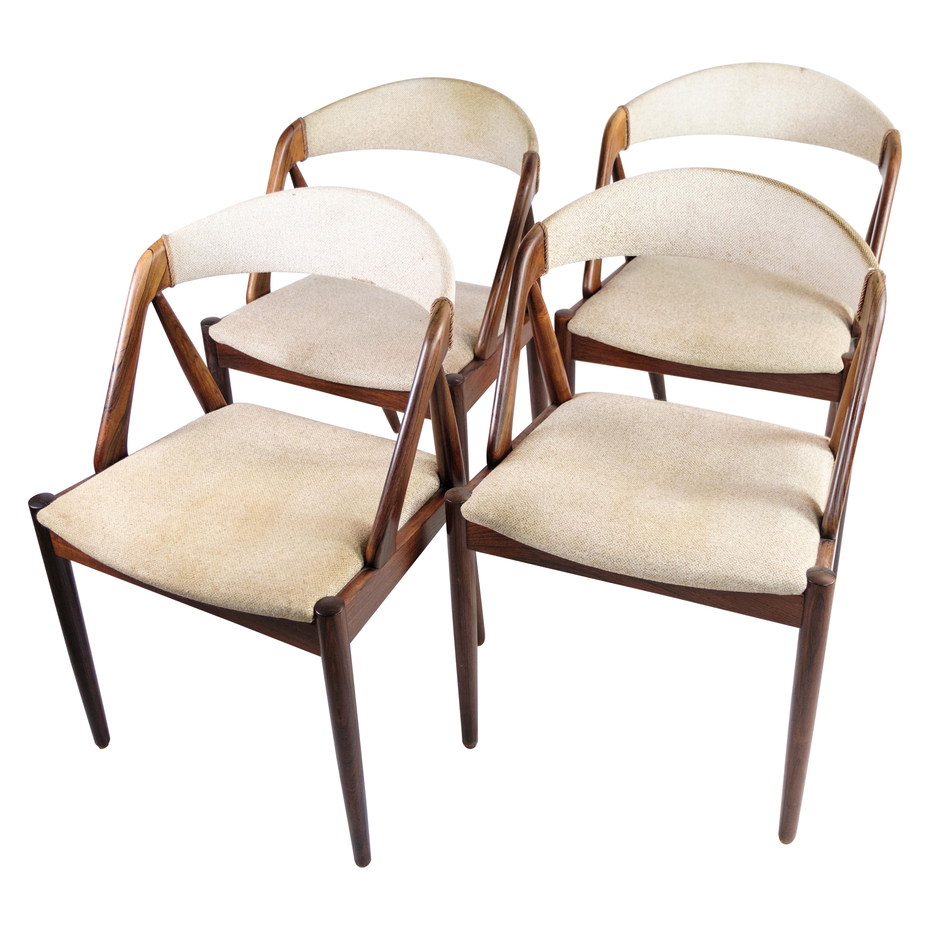 Sillas de Comedor Modelo 31 De Palisandro Por Kai Kristiansen De Los Años 60