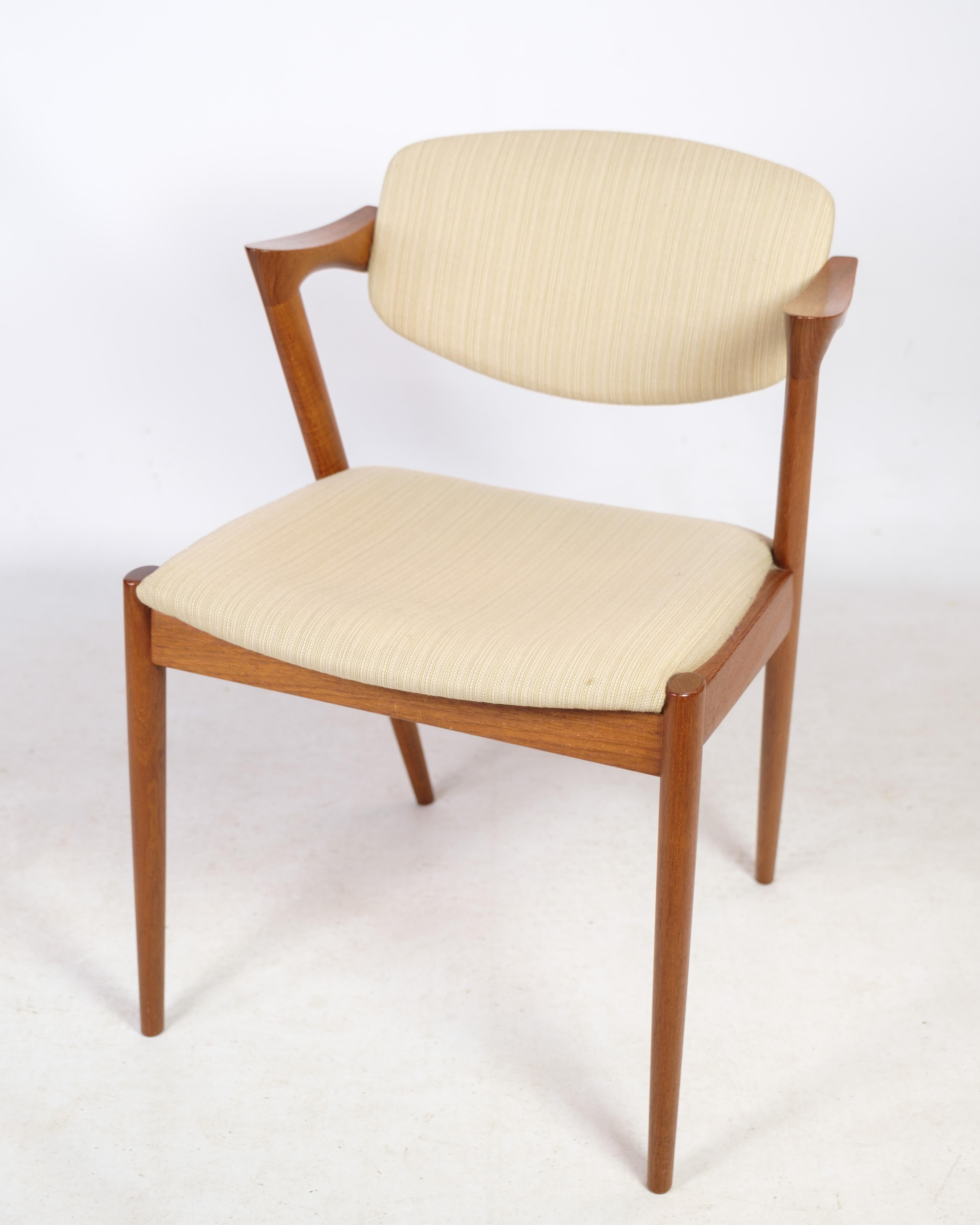 Dining Room Chairs, Model 42, Kai Kristiansen, Schou Andersen, 1960 For Sale 6