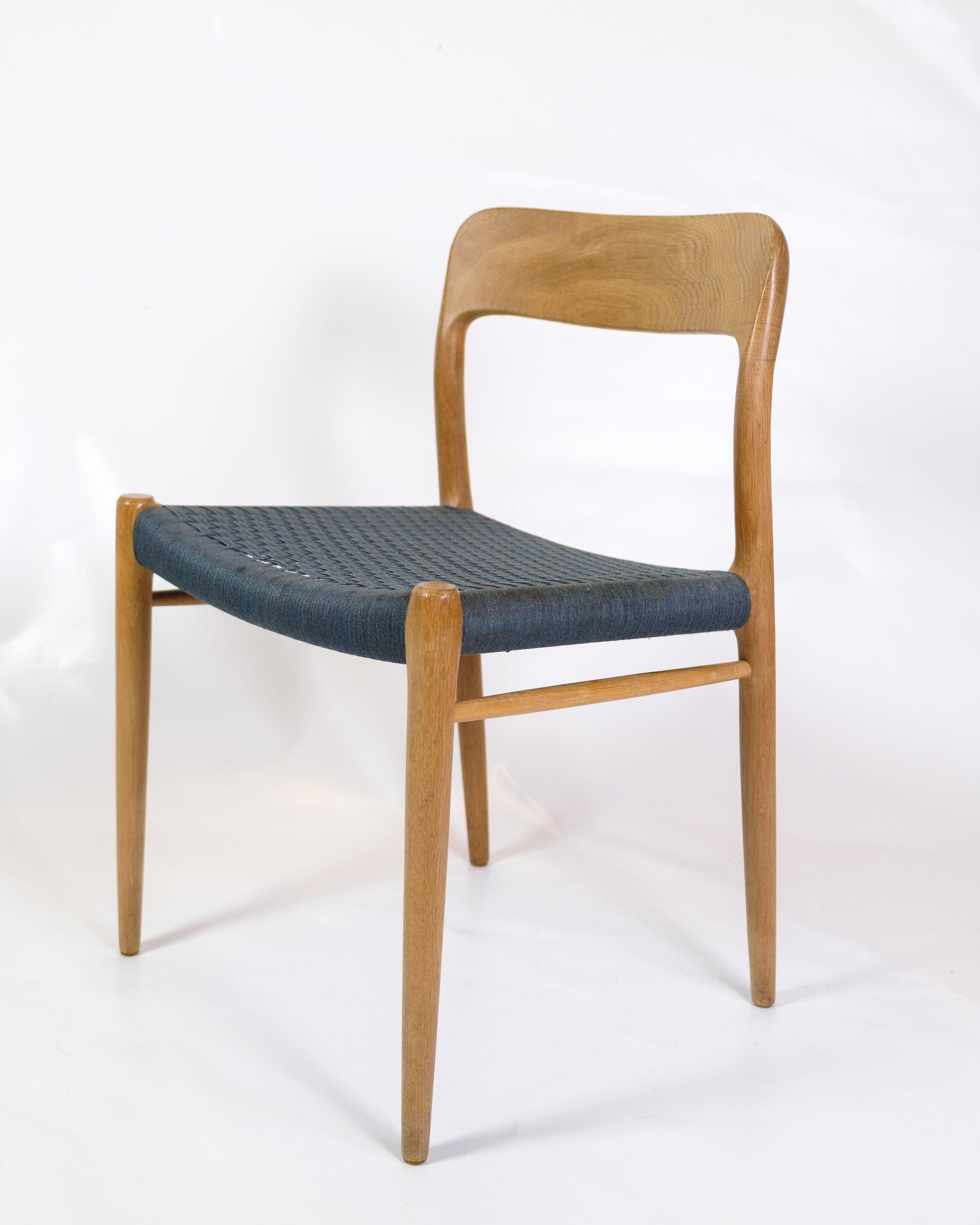 Esszimmerstühle Modell 75 aus Teakholz von Niels O. Møller aus den 1960er Jahren (Moderne der Mitte des Jahrhunderts) im Angebot