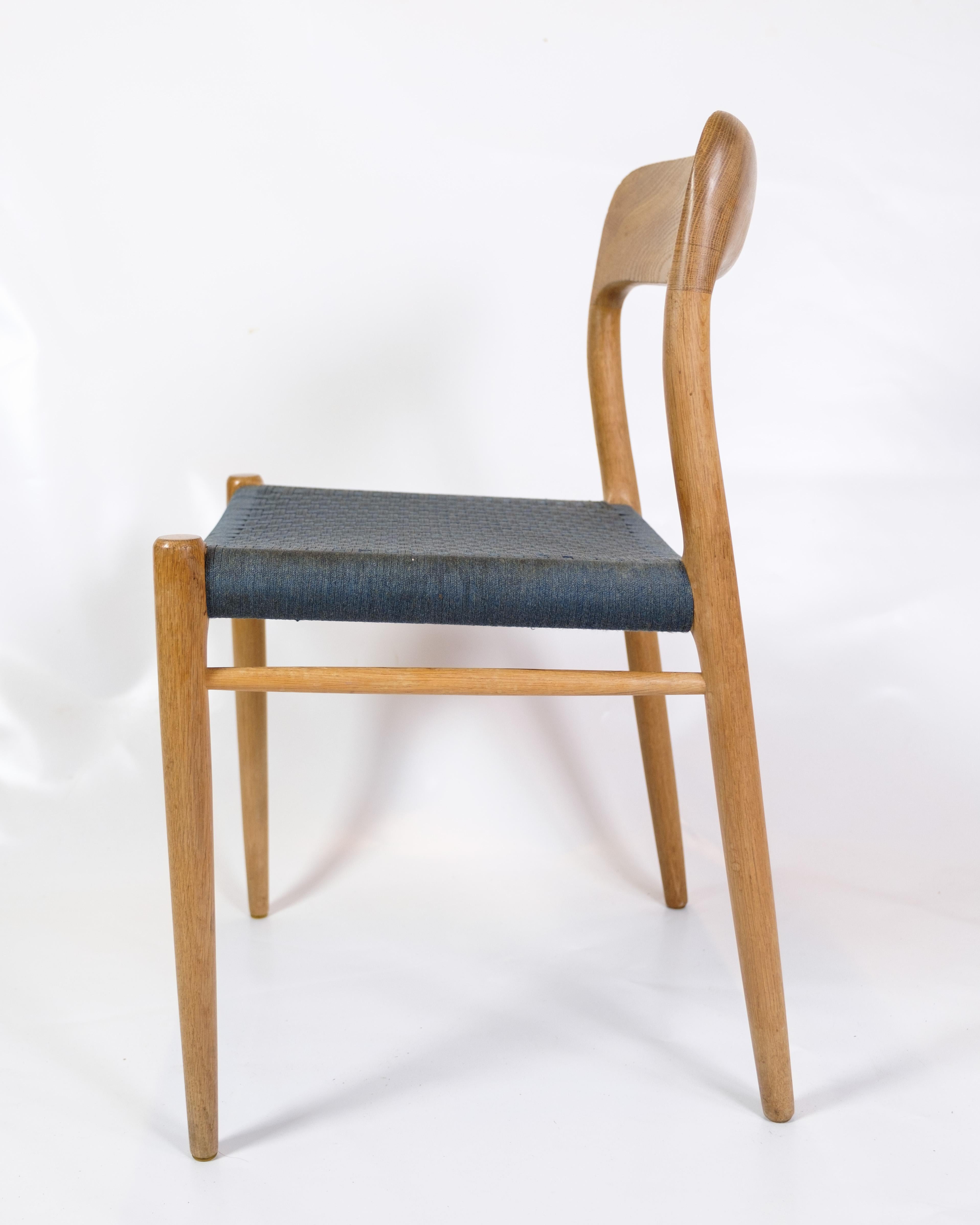 Esszimmerstühle Modell 75 aus Teakholz von Niels O. Møller aus den 1960er Jahren im Zustand „Gut“ im Angebot in Lejre, DK