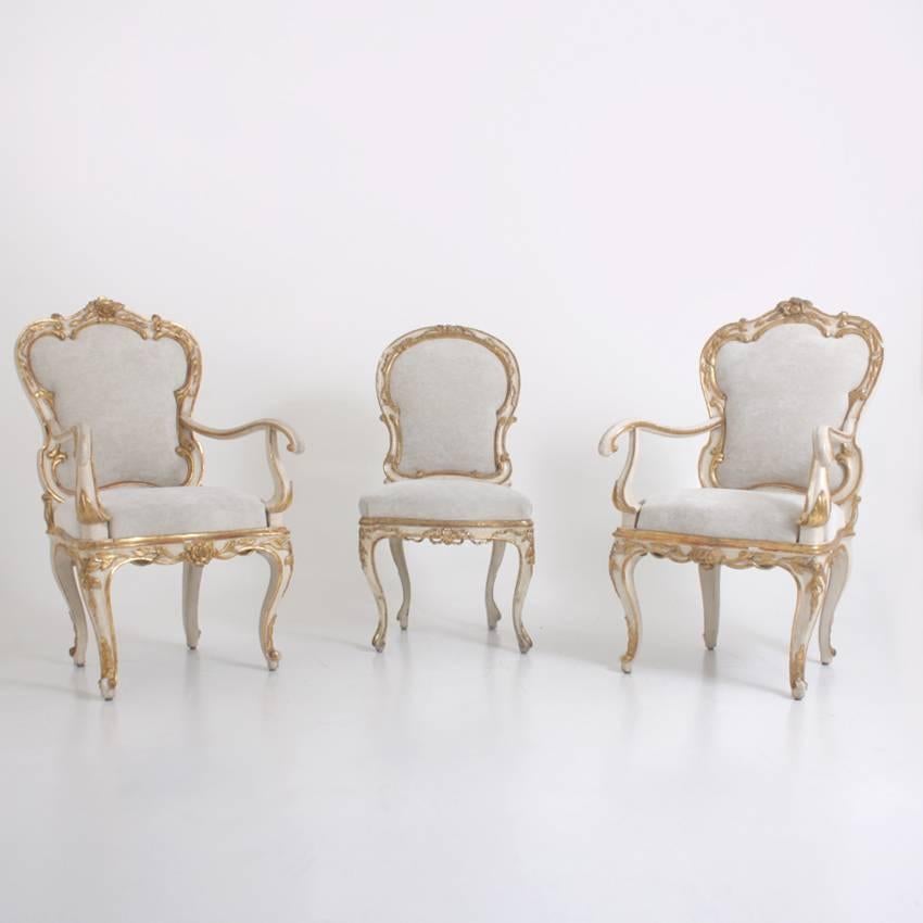 Dining Room Chairs, Italy, Second Half of the 18th Century 4