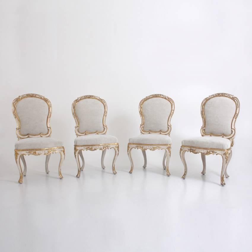 Dining Room Chairs, Italy, Second Half of the 18th Century In Excellent Condition In Greding, DE