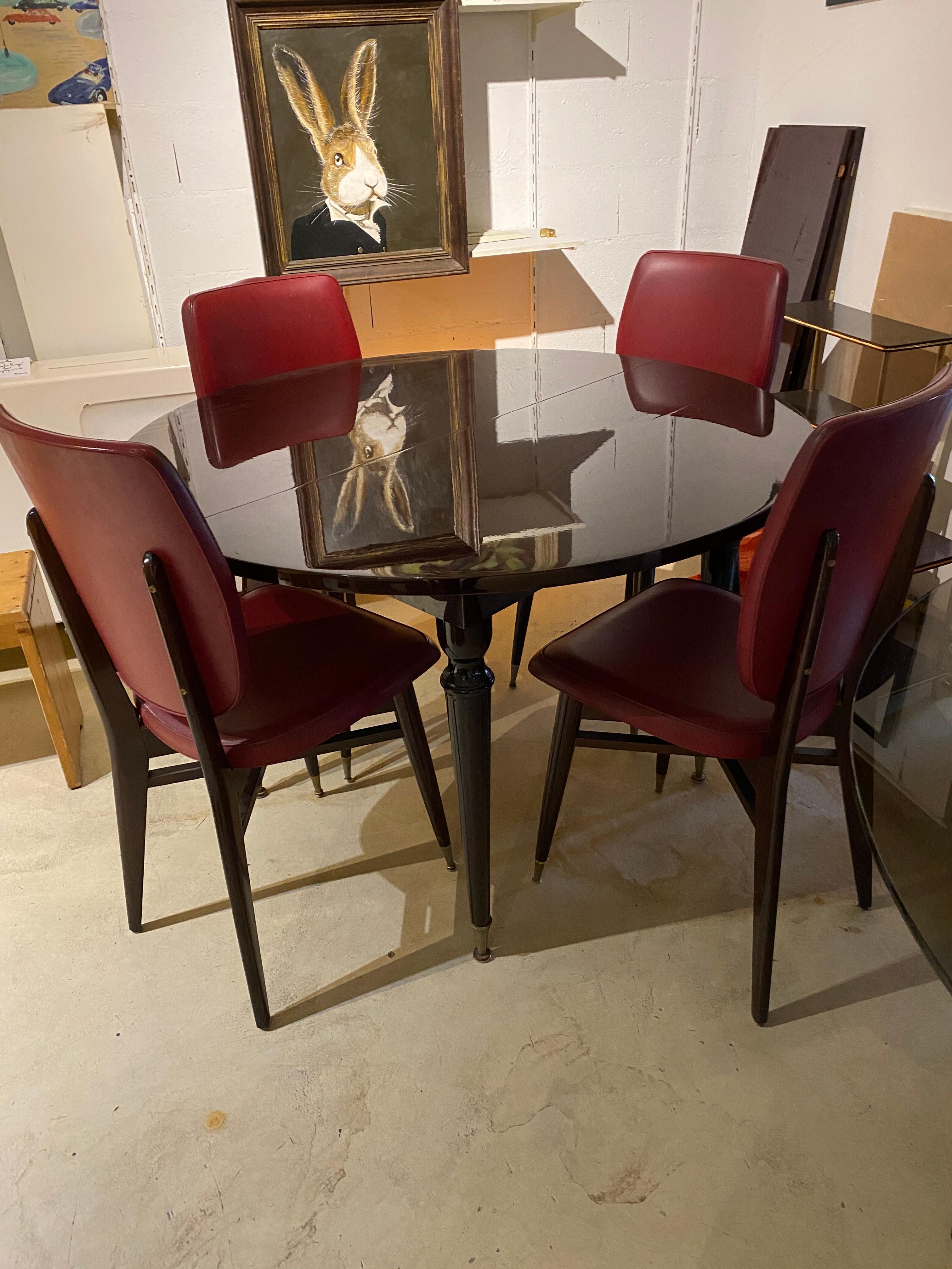 Mid-20th Century Dining Room in Mahogany, 1950 For Sale