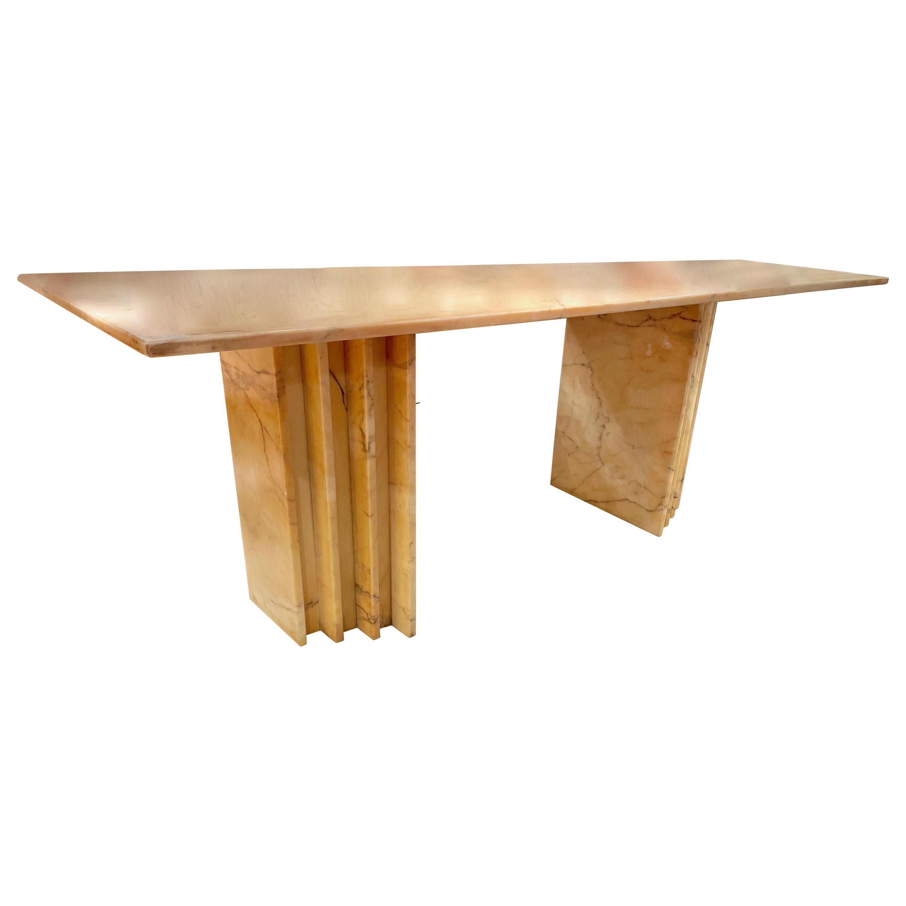 Dining Room Marble Table Attributed to Carlo Scarpa, Italy 1970.