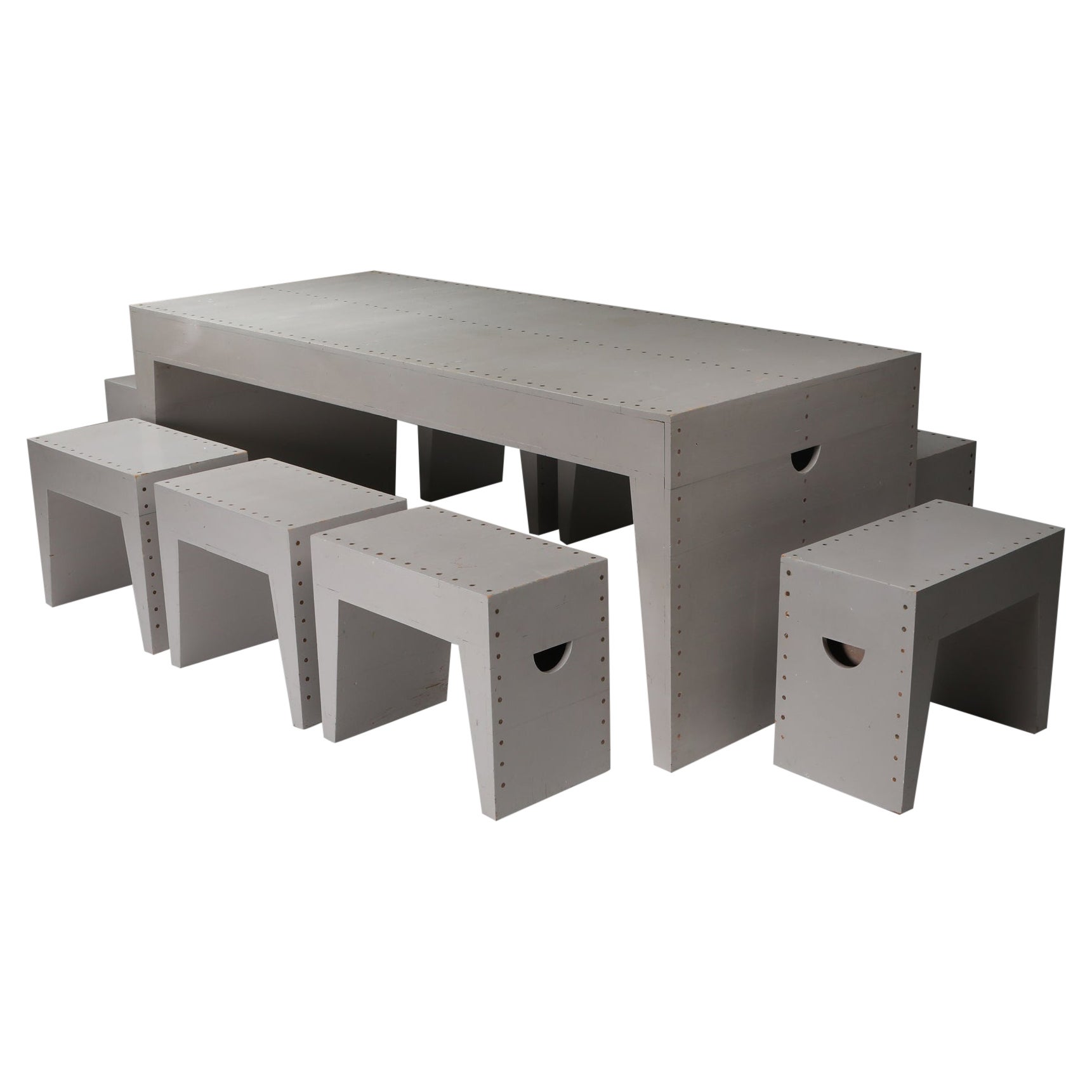 Esszimmer-Set, Bossche School, Dom Hans van der Laan, Jan De Jong im Angebot