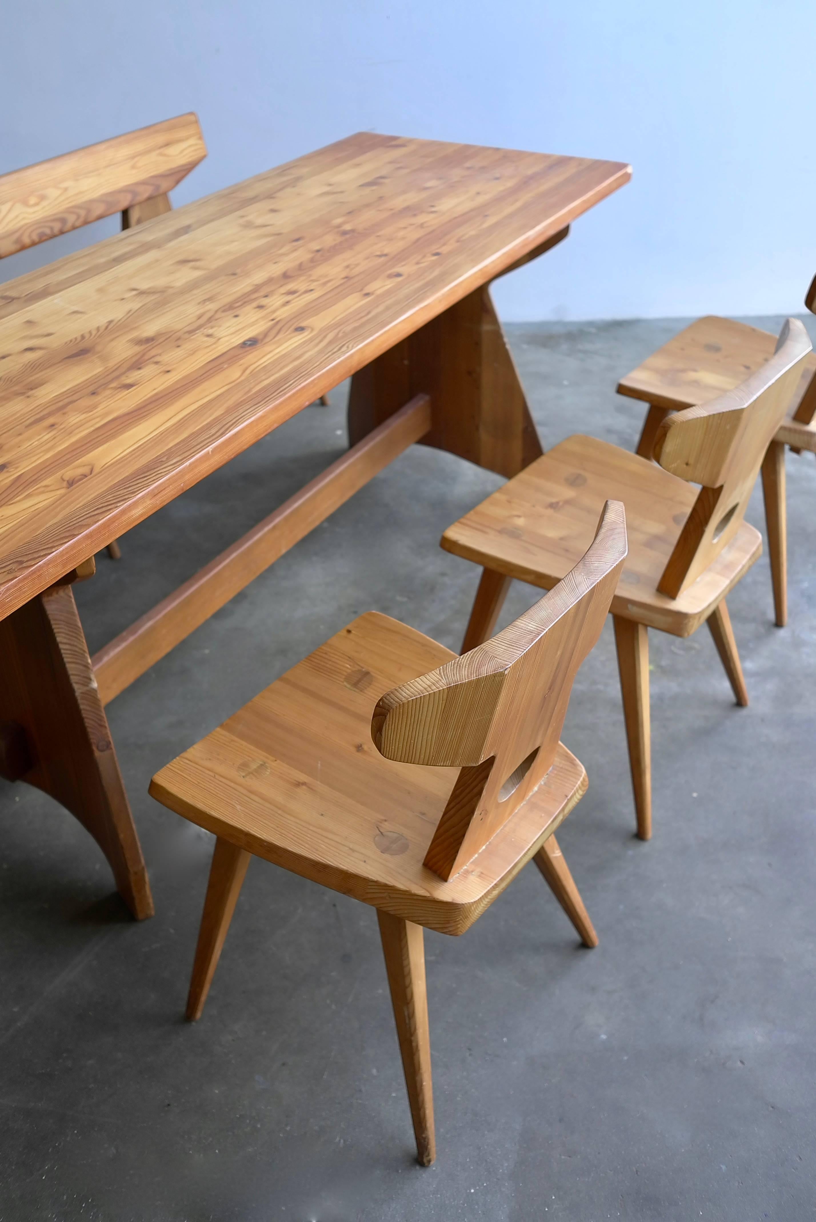 Dining Room Set by Jacob Kielland-Brandt for I. Christiansen, Denmark In Good Condition In Den Haag, NL