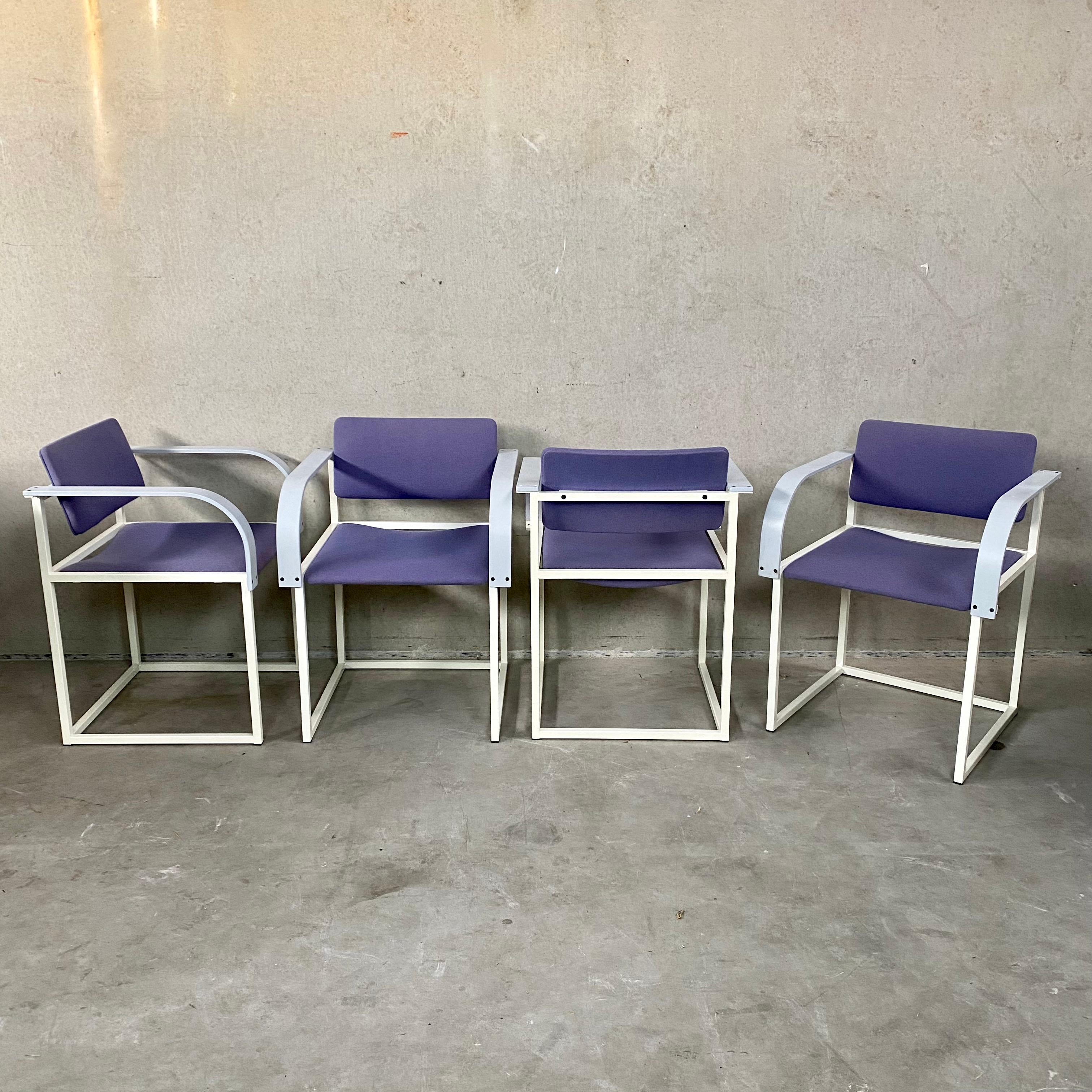 Metal Dining Room Set by Pierre Mazairac & Karel Boonzaaijer for Pastoe, Dutch Design For Sale