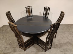 Dining Room Set by Umberto Asnago for Giorgetti, 1980s