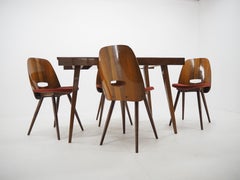 Dining Room Set Chairs and Dining Table, Tatra Pravenec, 1960s