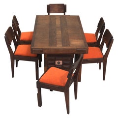 Dining Room Set Charles Dudouyt 1940 Signed