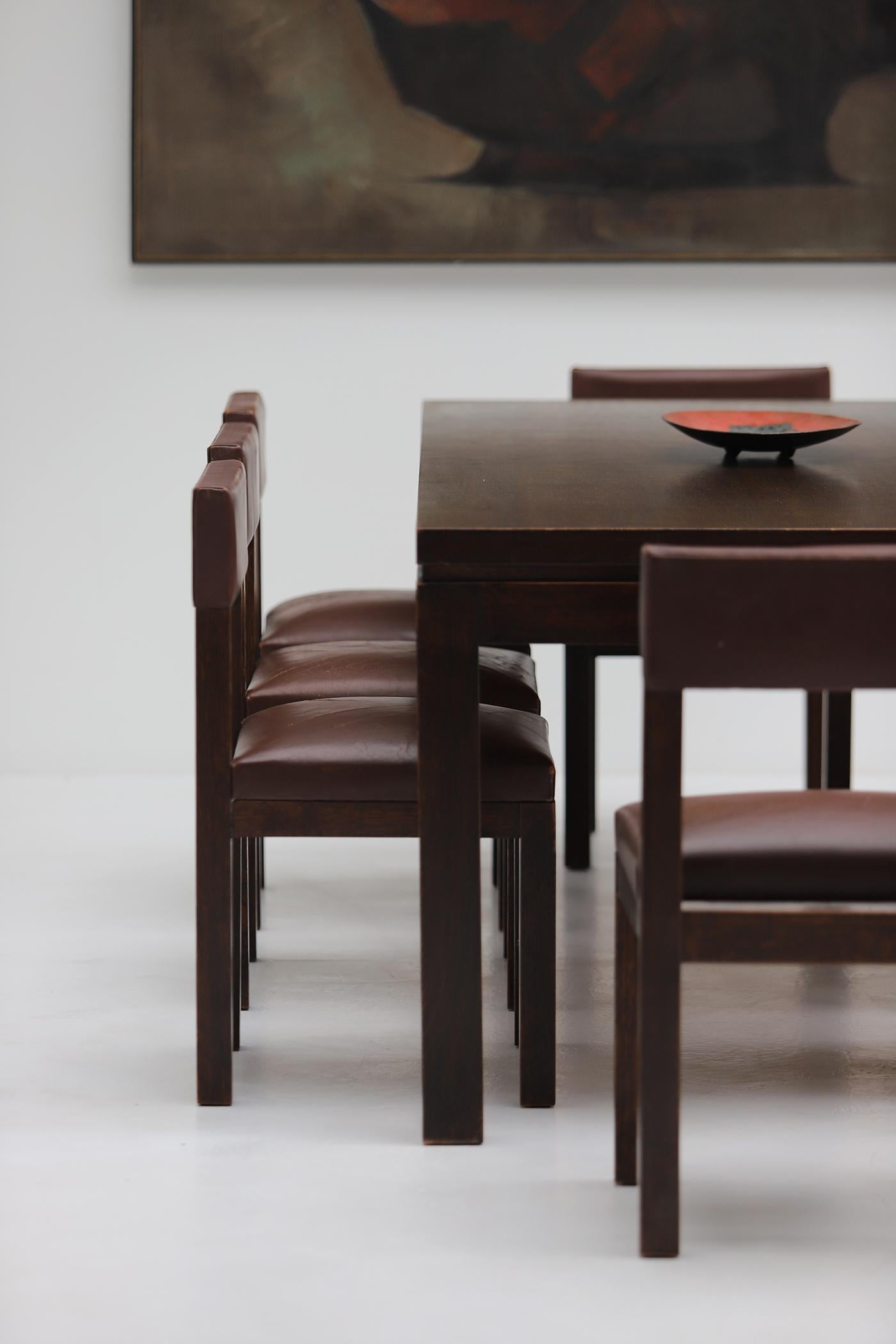 dining room set designed by Emiel Veranneman, admired by Victor Vasarely 1960 3