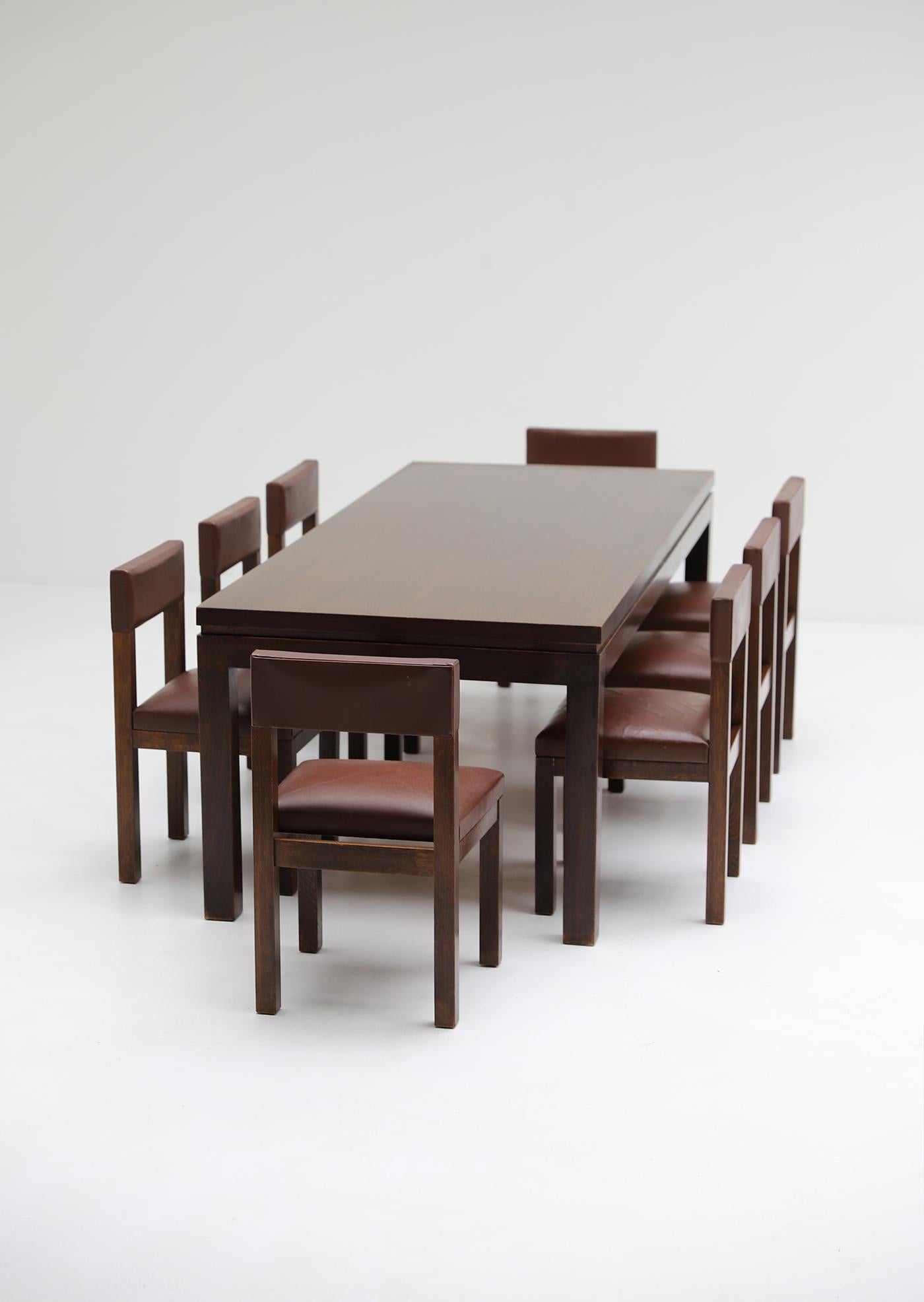 dining room set designed by Emiel Veranneman, admired by Victor Vasarely 1960 8