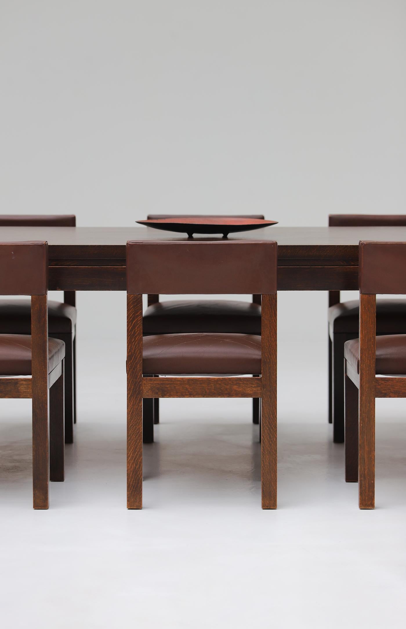 dining room set designed by Emiel Veranneman, admired by Victor Vasarely 1960 1