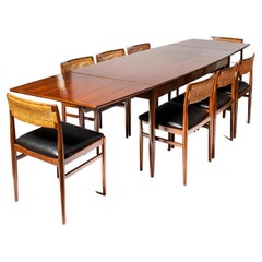 Dining Room Set for 8 People Attributed to Erik Worts, Denmark, circa, 1960