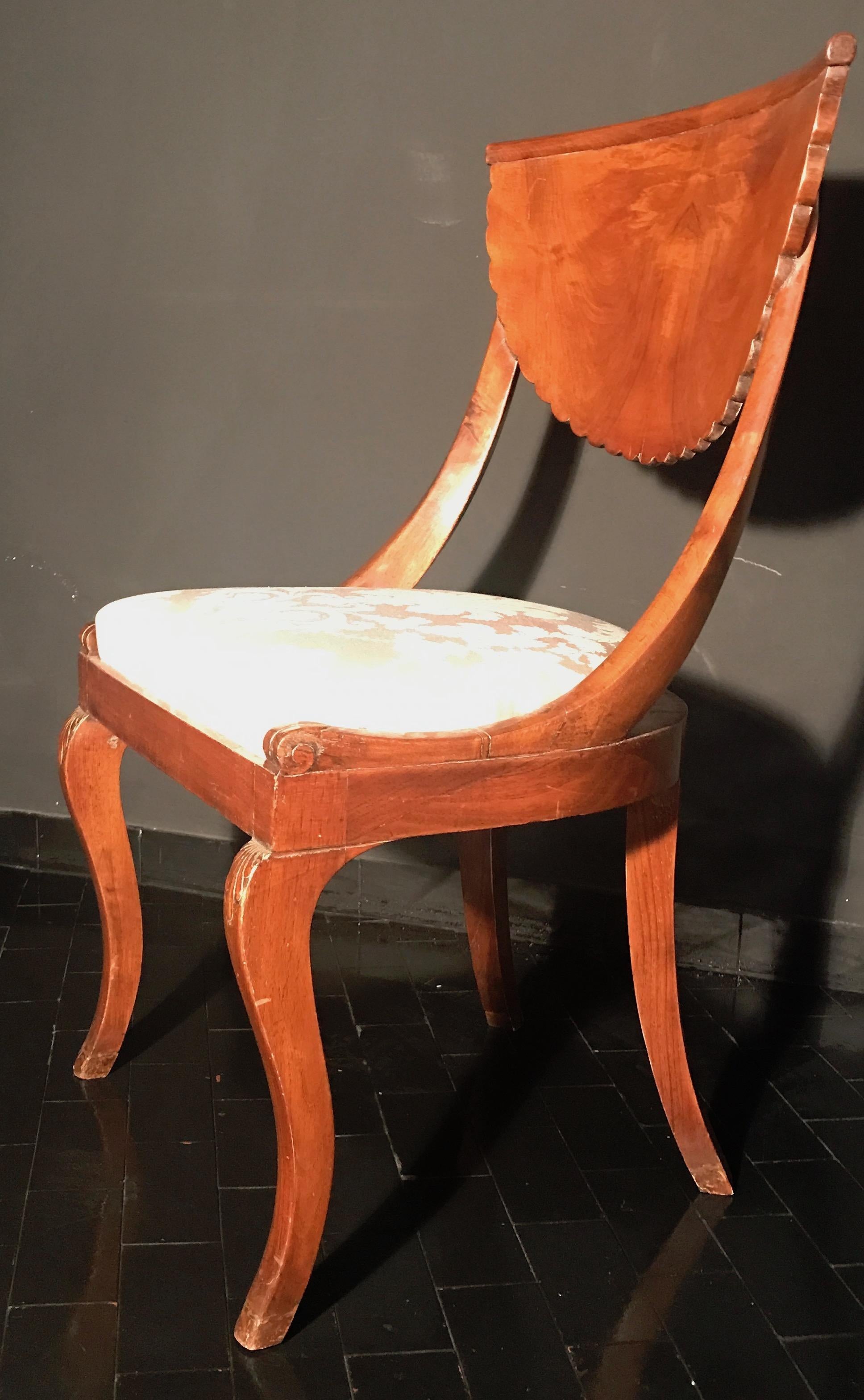 Salle à manger - Ensemble de huit chaises et d'une paire de fauteuils italiens:: 1790 en vente 3
