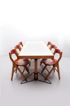 Dining Room Set of Table and 6 Chairs by Marc Held for IBM, Set of 7