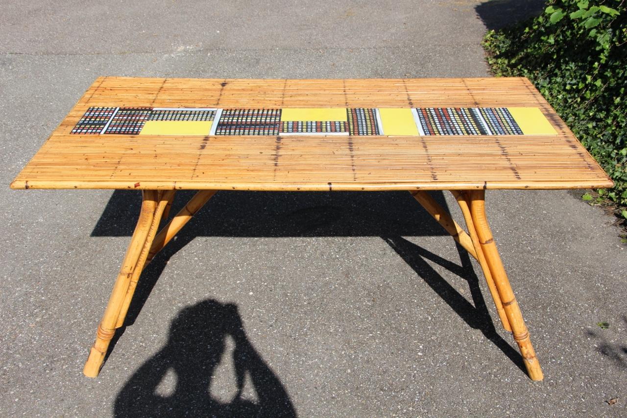 Dining Room Table By Audoux Minnet And Roger Capron in vendita 3