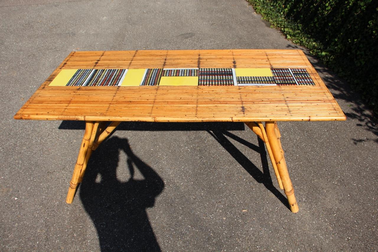 Dining Room Table By Audoux Minnet And Roger Capron in vendita 6
