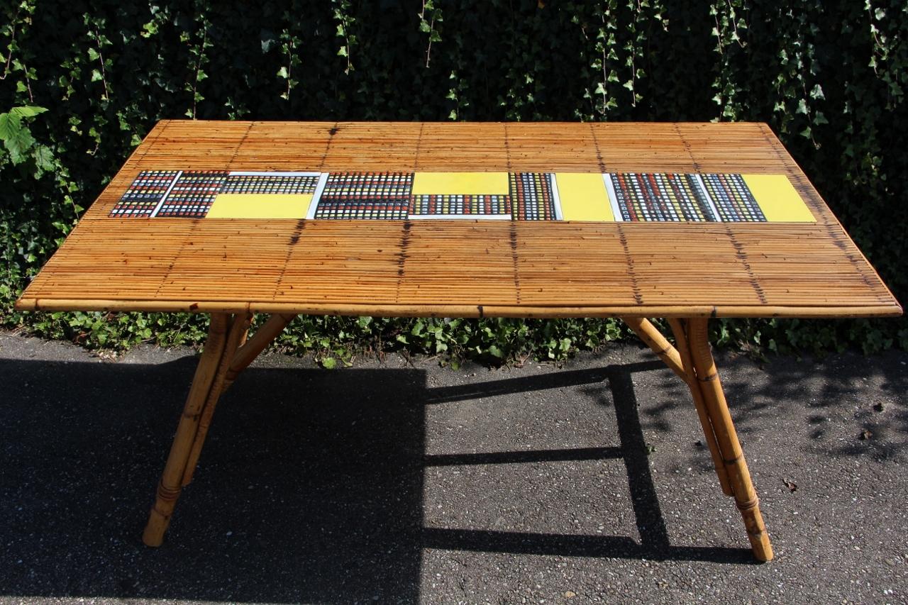 Dining Room Table By Audoux Minnet And Roger Capron in vendita 1