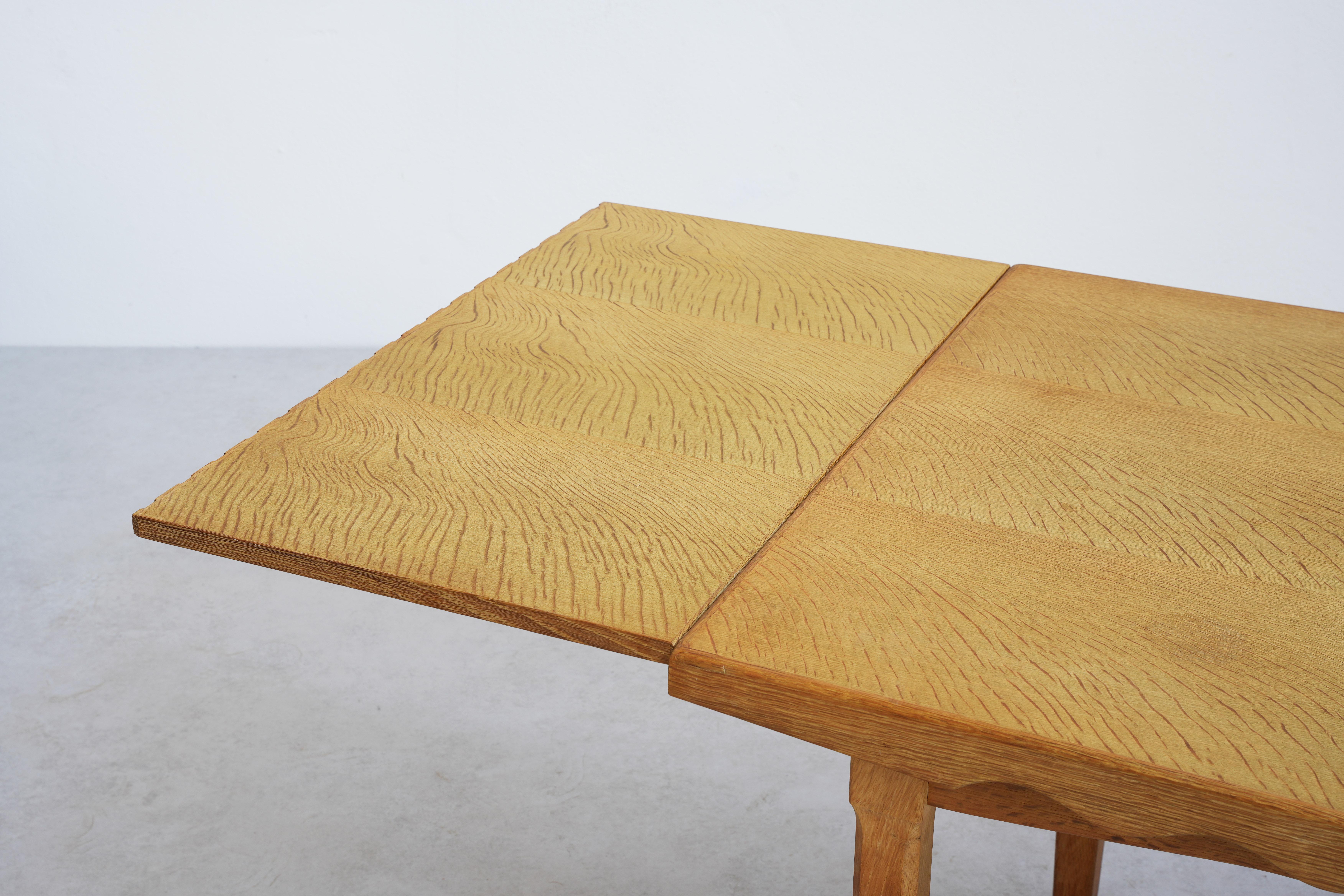 20th Century Dining room table by Henning Kjaernulf for EG Kvaliteetsmøbler, Oak 1960 Denmark