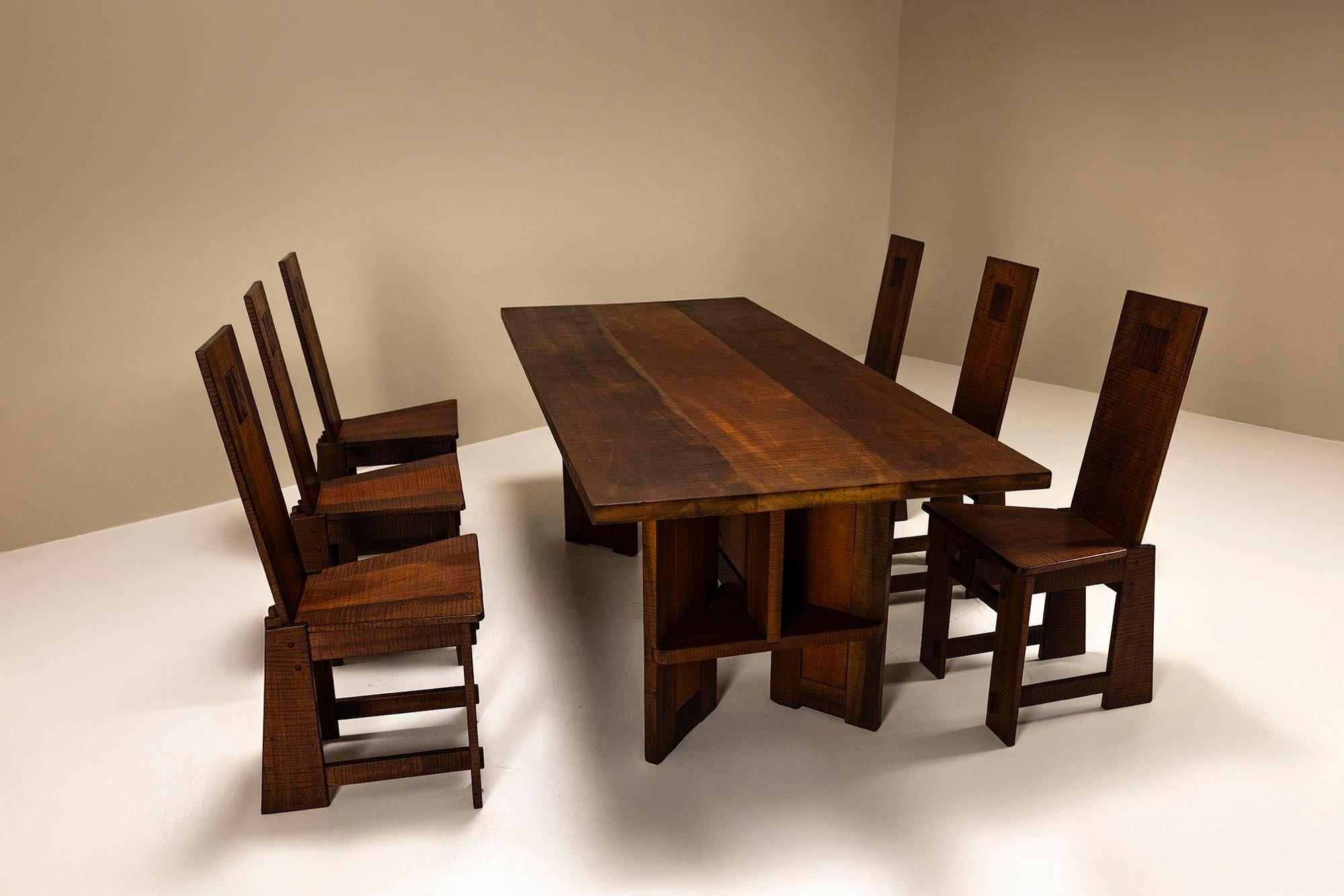 Mesa de comedor al estilo de Giuseppe Rivadossi, Italia siglo XX en venta