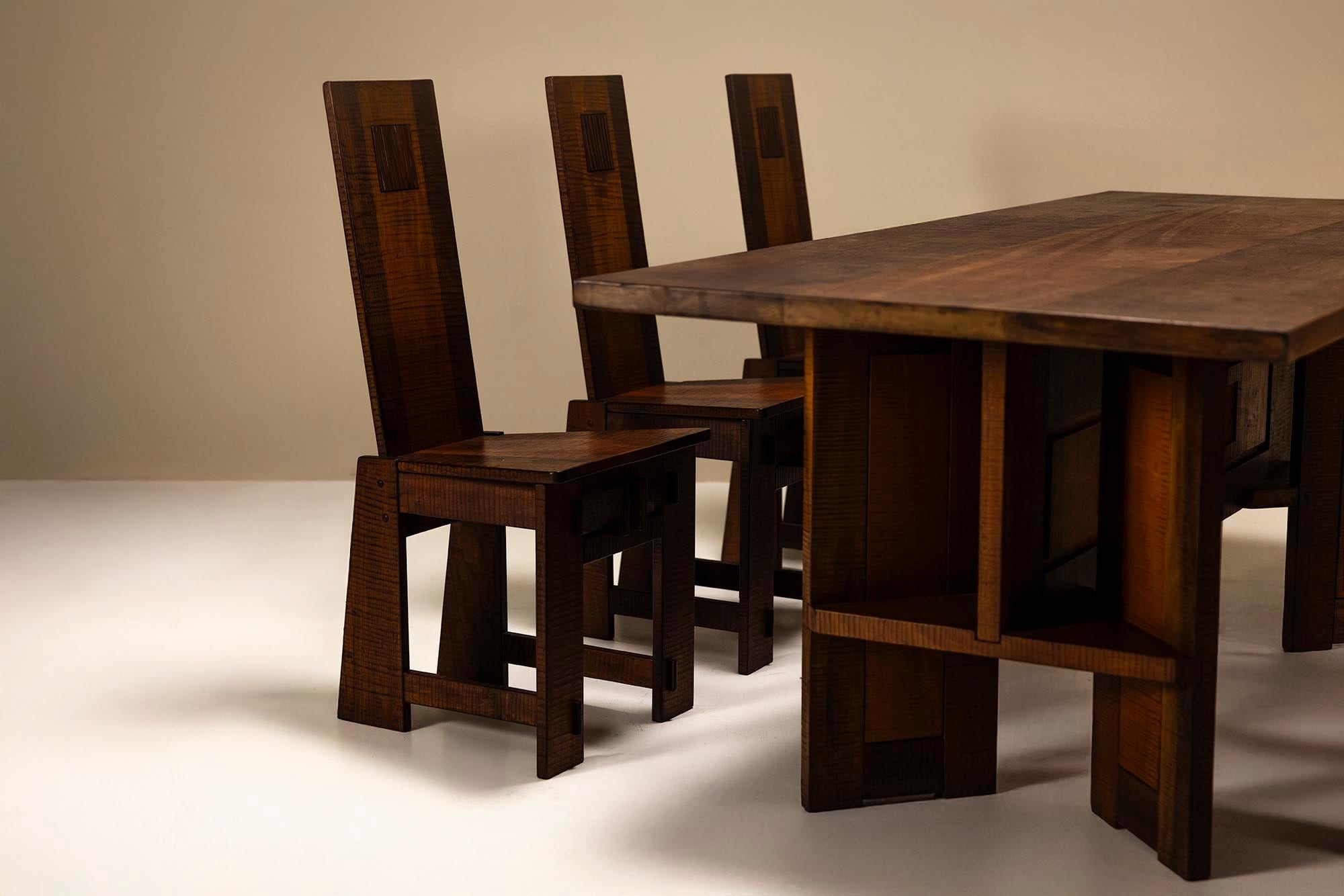 Mesa de comedor al estilo de Giuseppe Rivadossi, Italia en venta 1