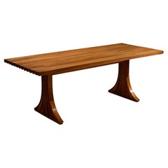 Dining Room Table in Walnut attr. to Filippo Monti, Italy 1960s