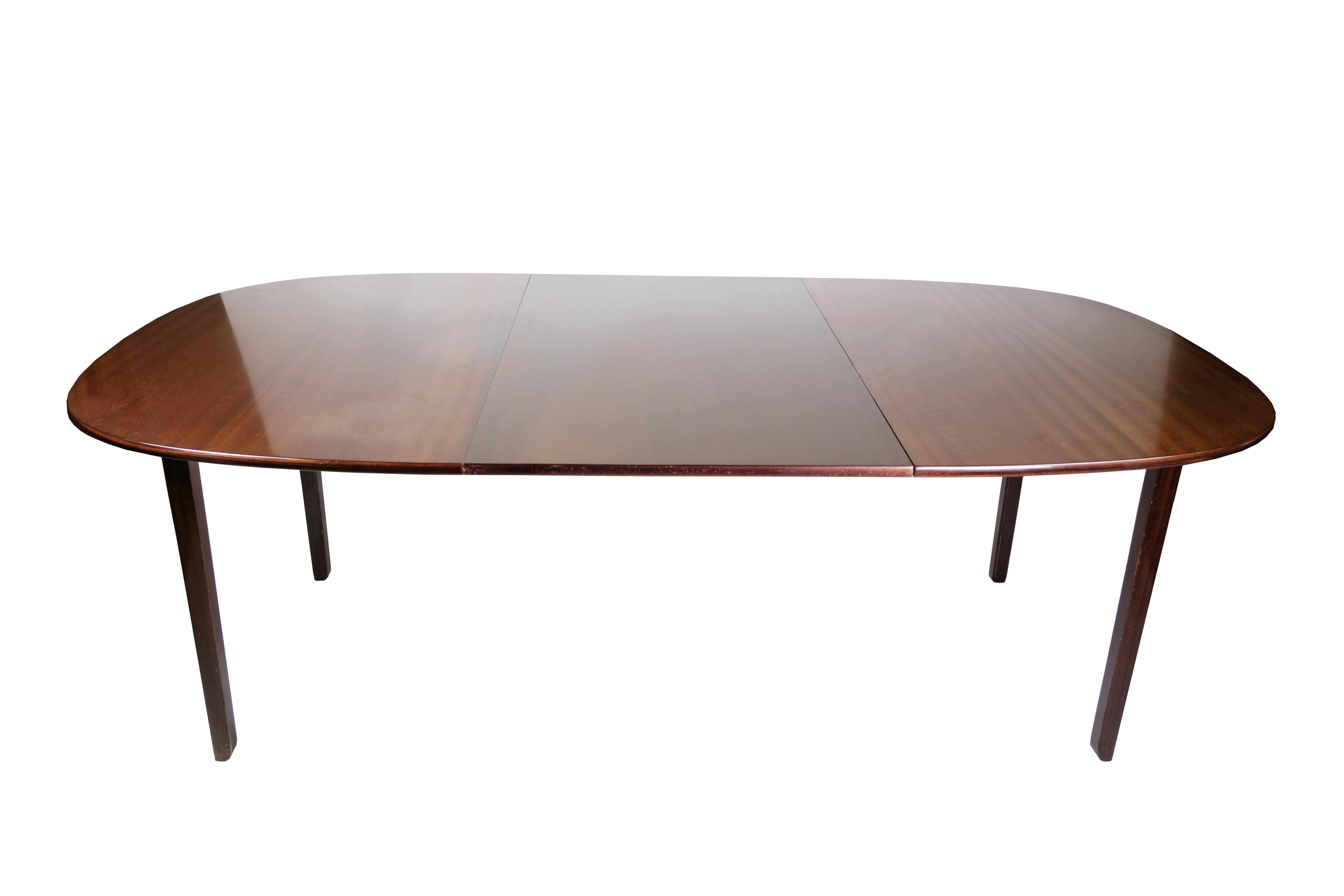 Mid-20th Century Dining Room Table Made In Mahogany By Ole Wanscher From 1960s For Sale