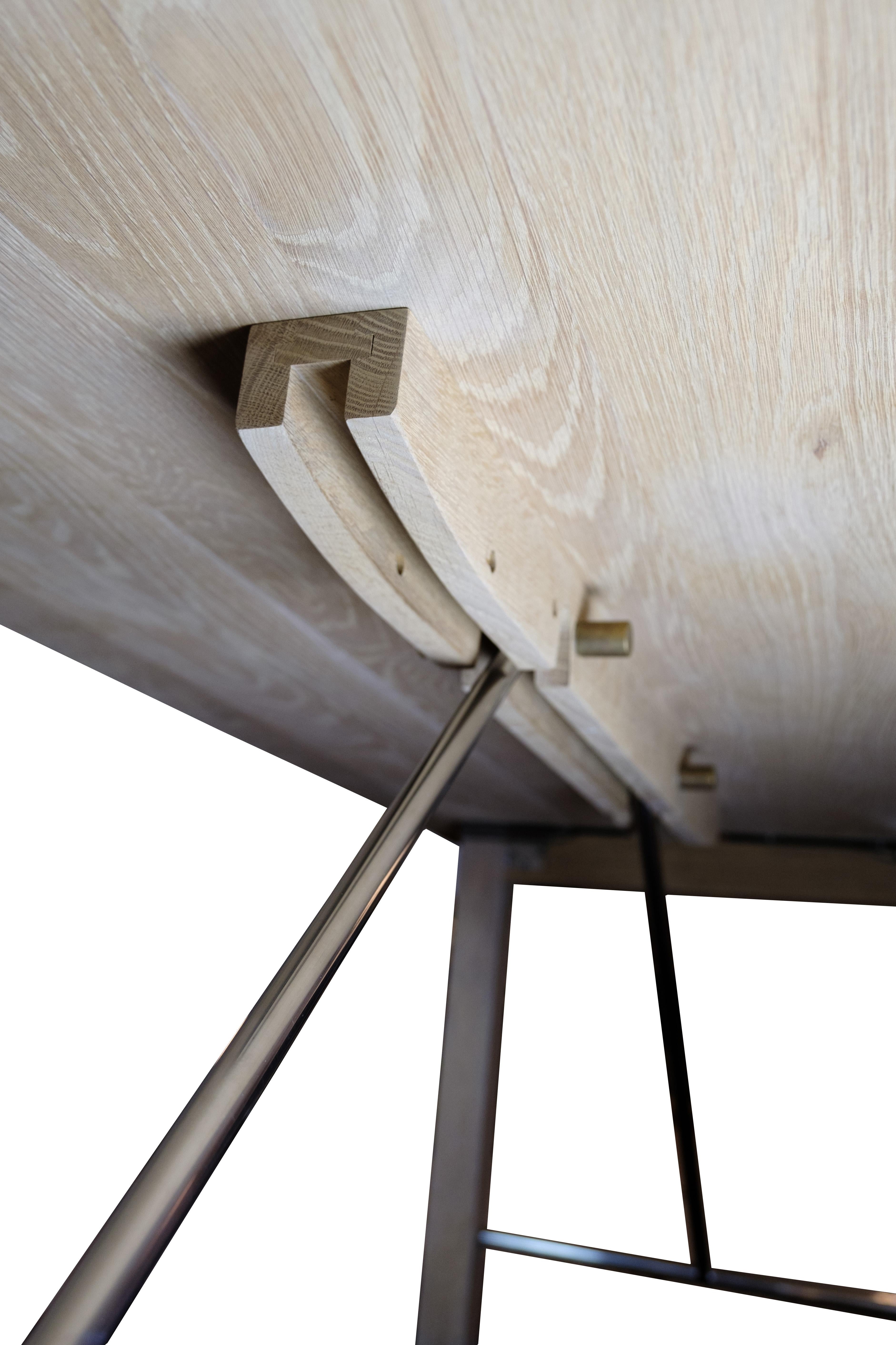 Fin du 20e siècle Table de salle à manger en Oak Solid par Hans T. Raunkjær pour Trip Trap en vente